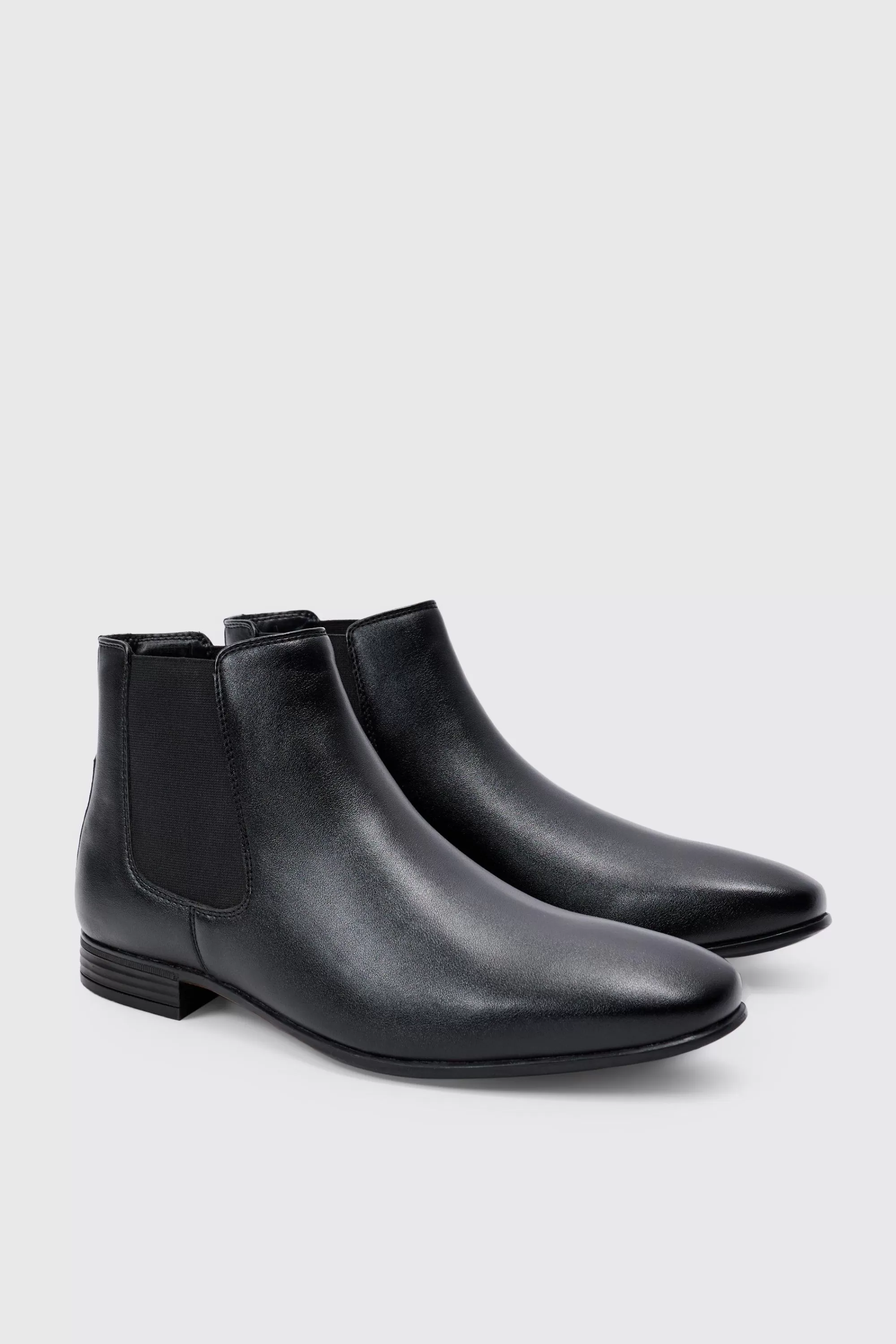 boohooMAN Faux Leather Chelsea Boot | UK