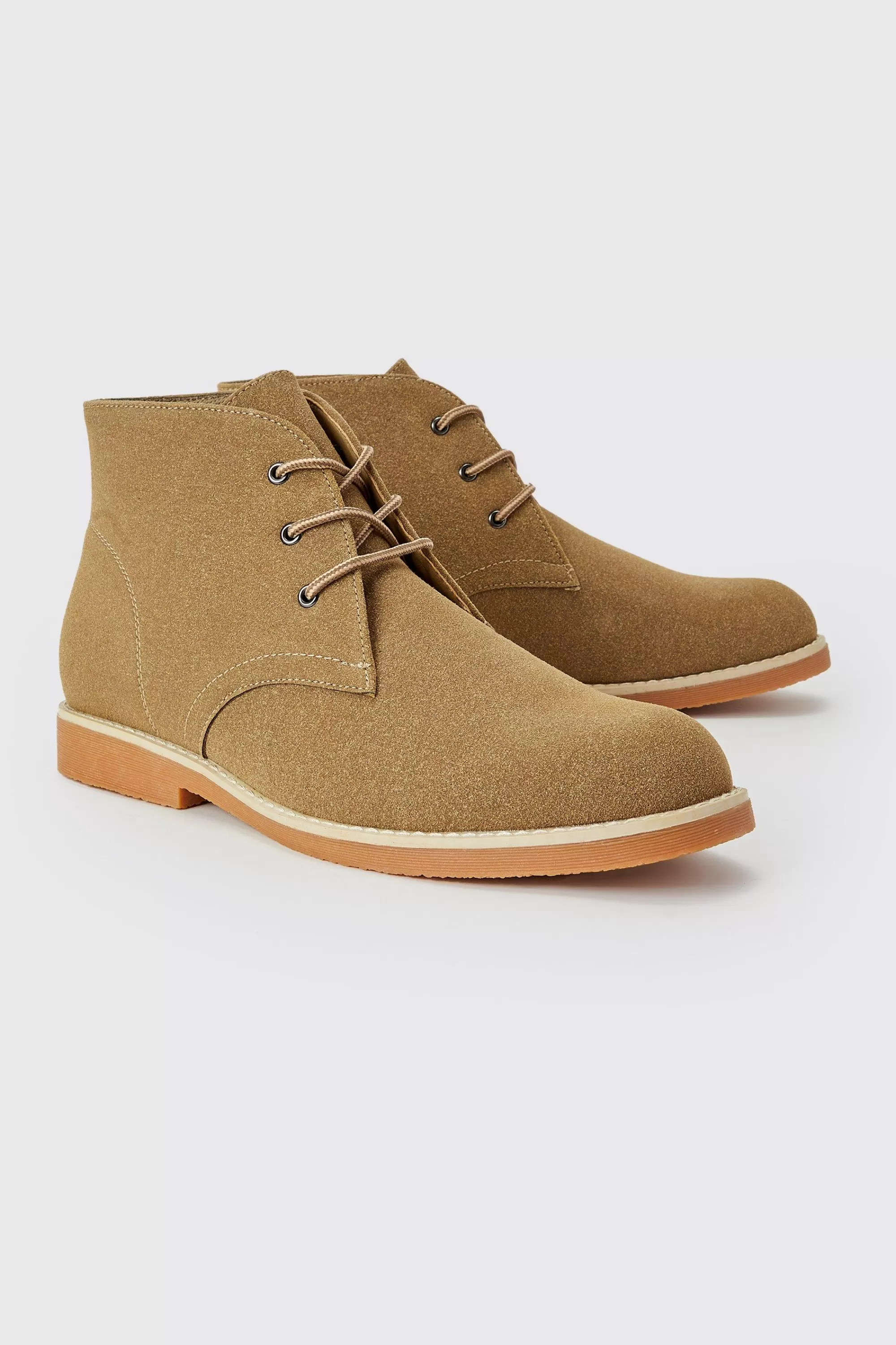 boohooMAN Faux Suede Chukka Boot | UK