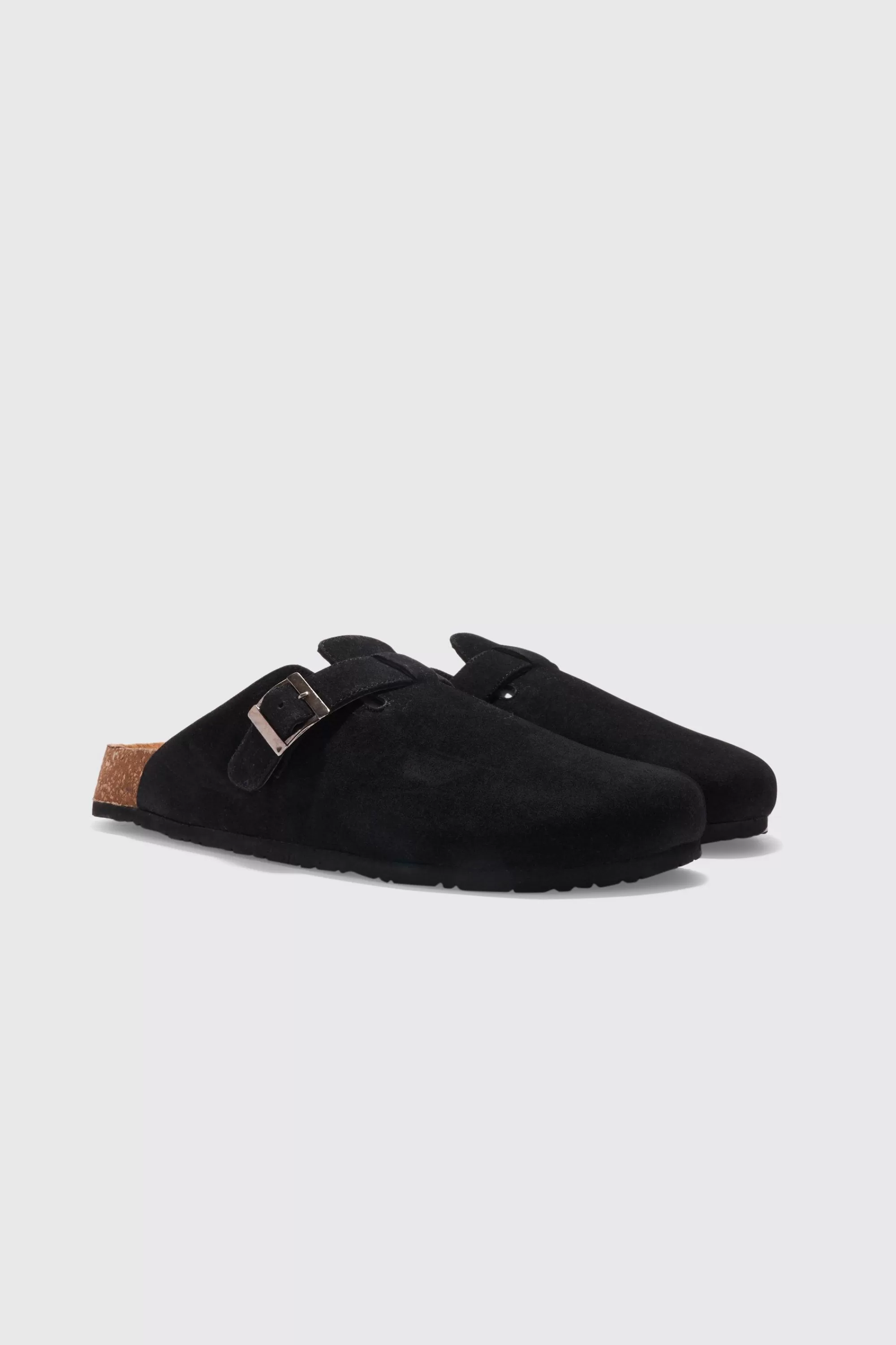 boohooMAN Faux Suede Mule | UK