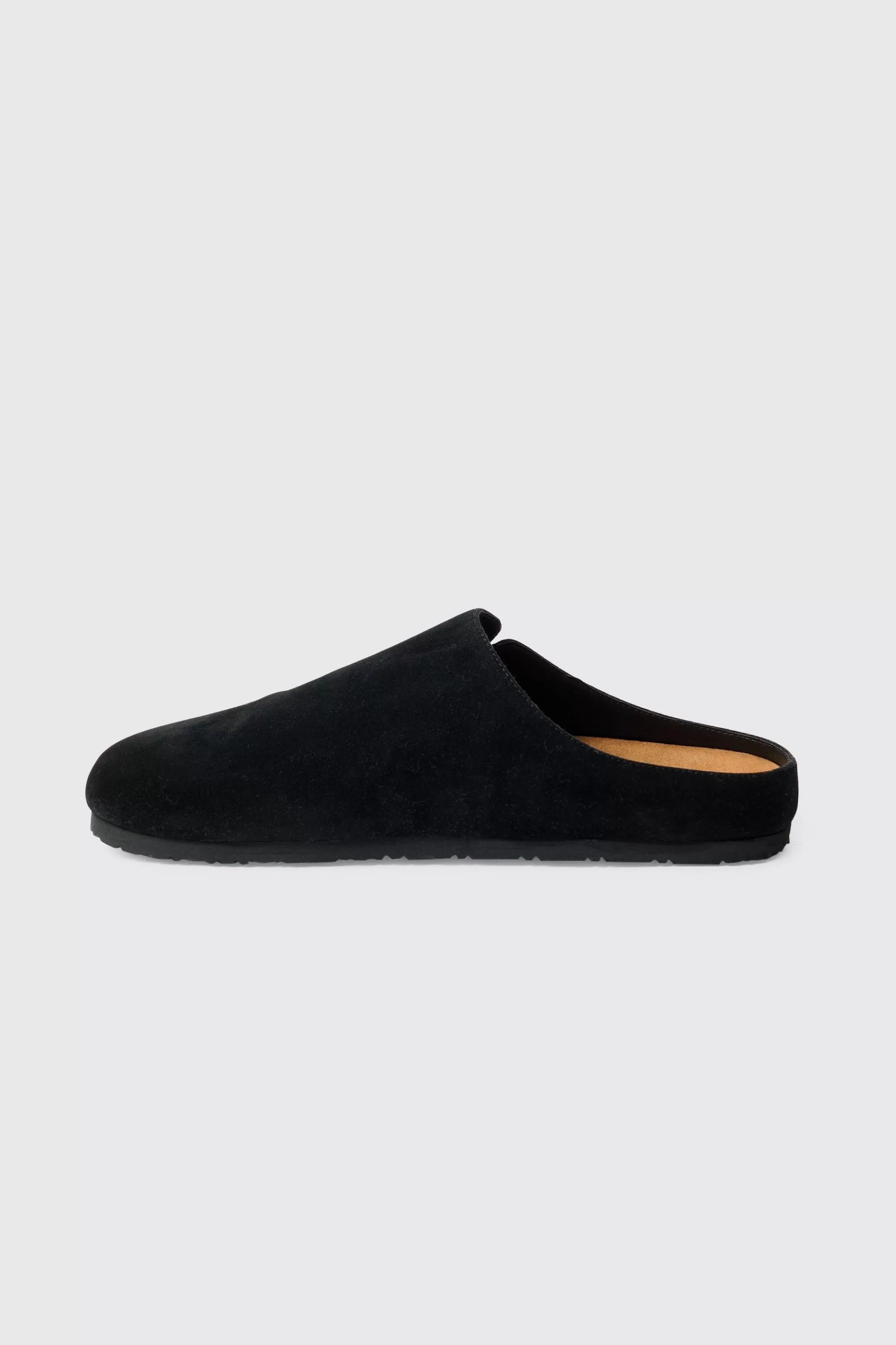 boohooMAN Faux Suede Slip On Mule In | UK