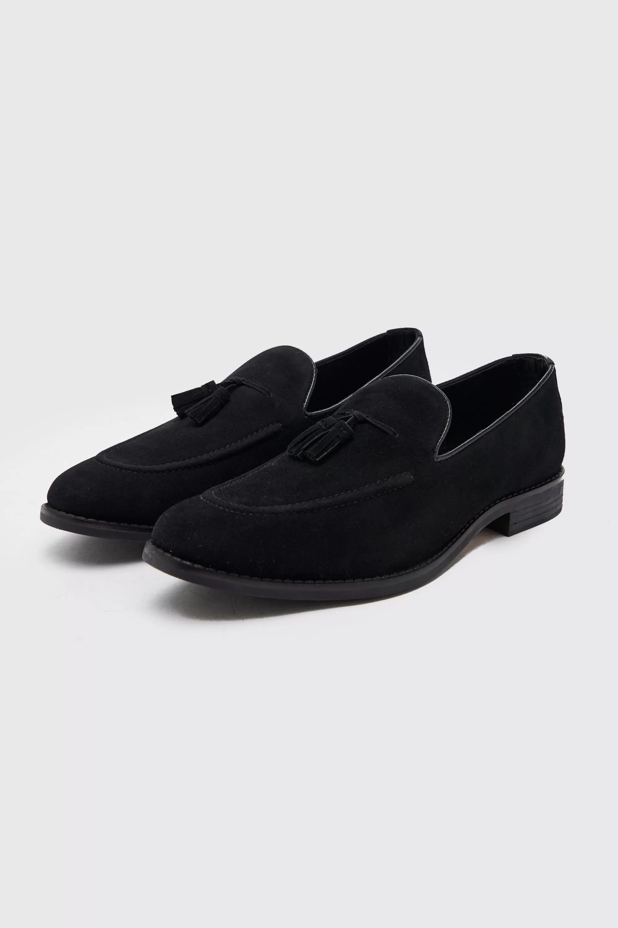 boohooMAN Faux Suede Tassel Loafer | UK