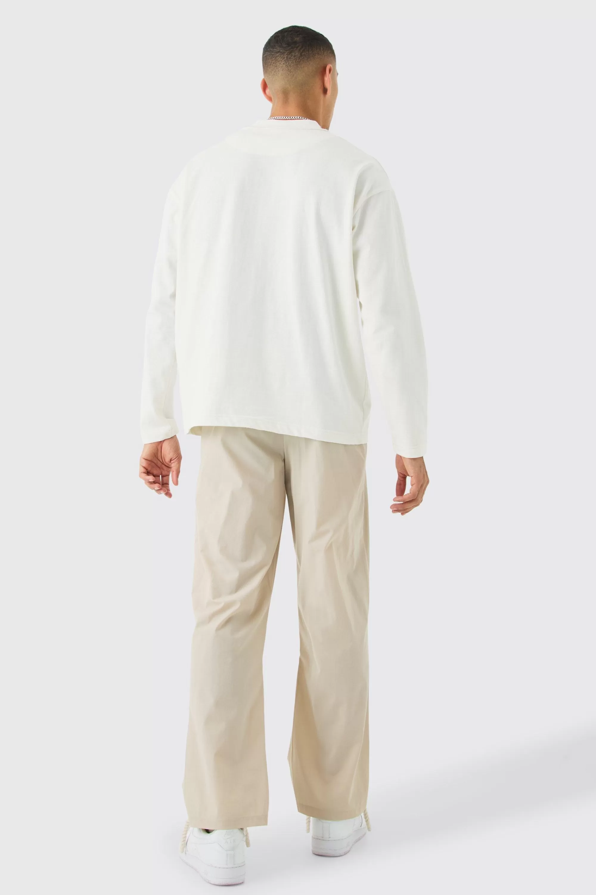 boohooMAN Fixed Waist Relaxed Multi Pocket Cargos | UK