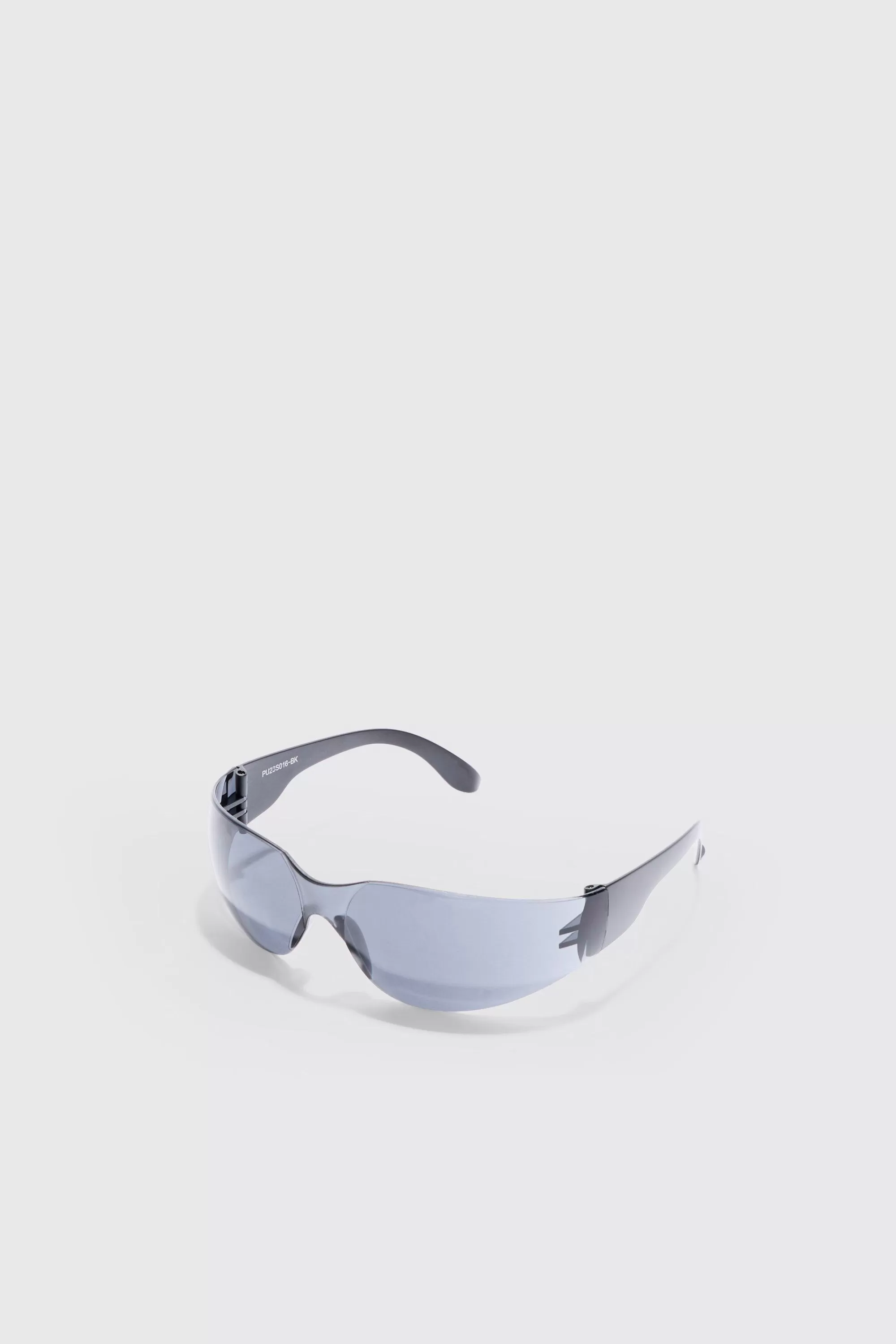 boohooMAN Frameless Plastic Sunglasses In | UK