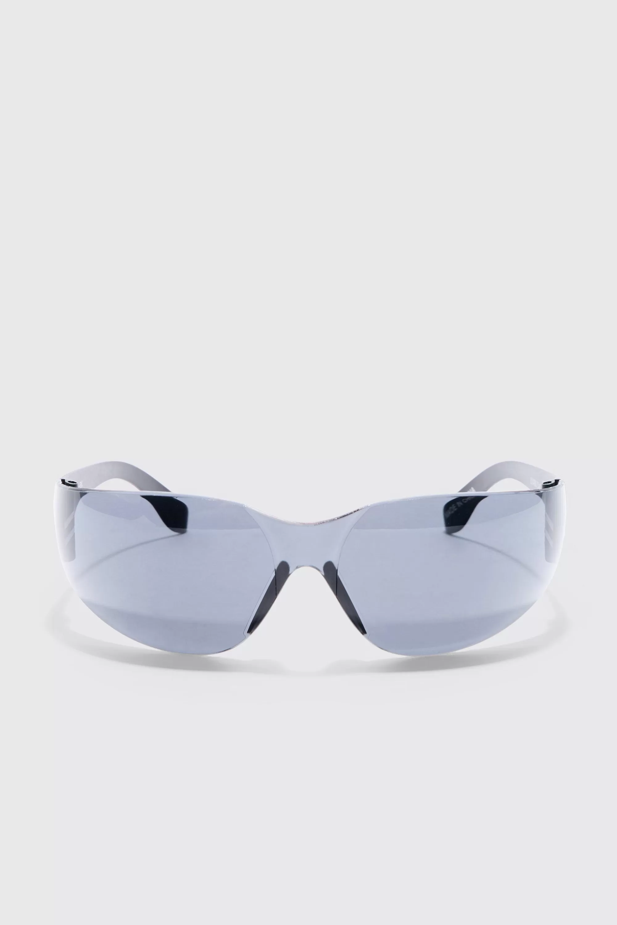 boohooMAN Frameless Plastic Sunglasses In | UK