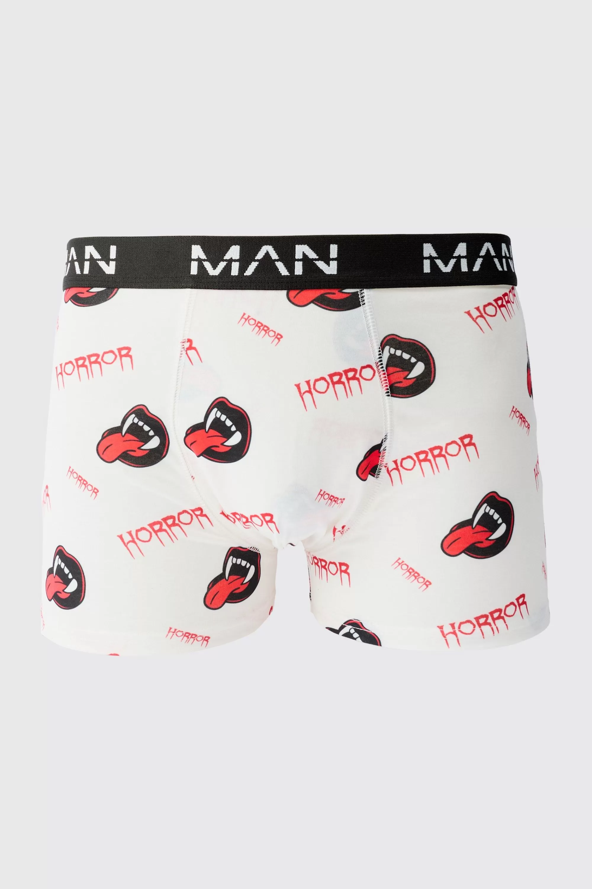 boohooMAN Halloween 2 Pack Man Horror Fangs Printed Boxers | UK