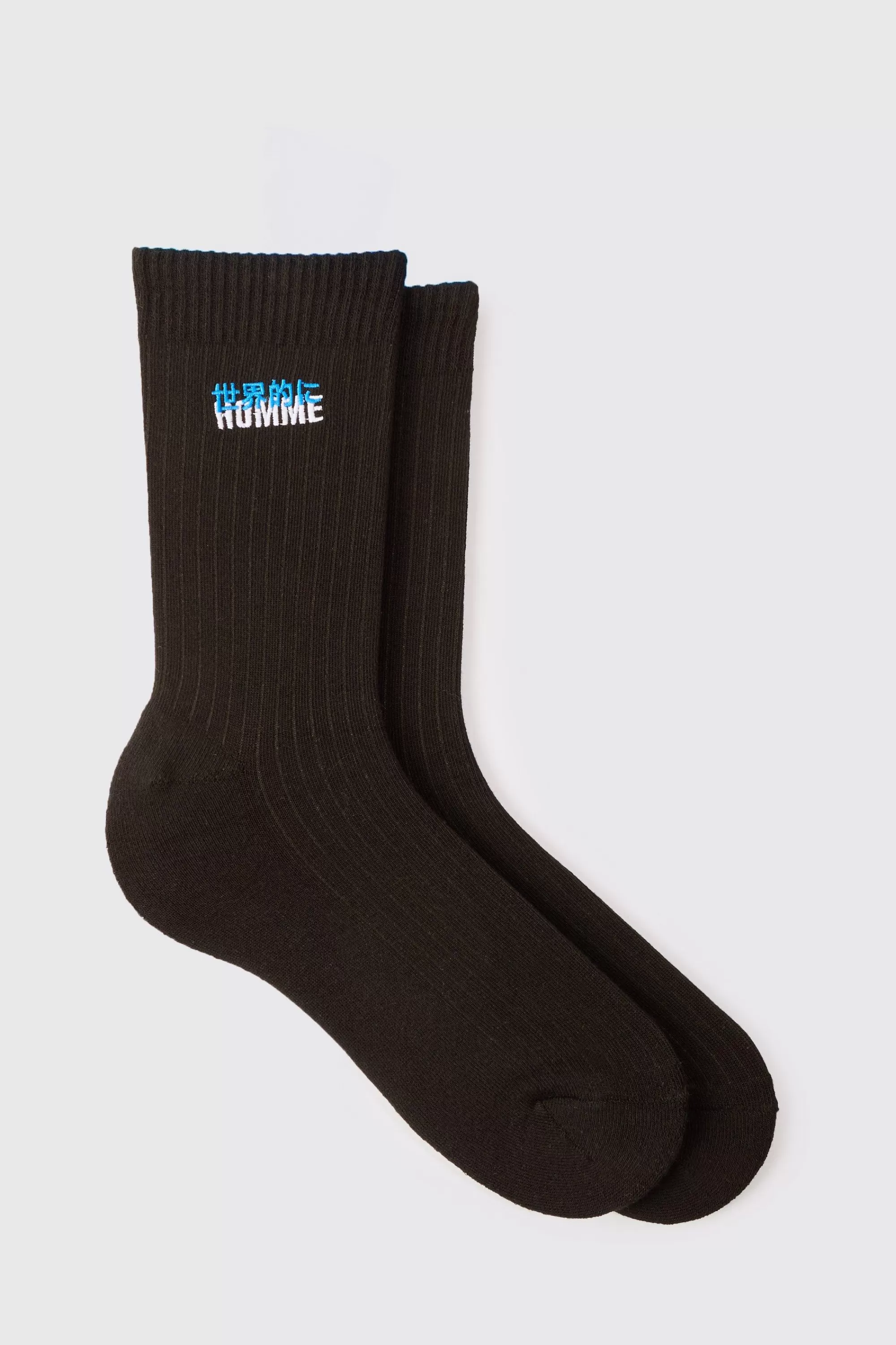 boohooMAN Homme Embroidered Sports Socks | UK
