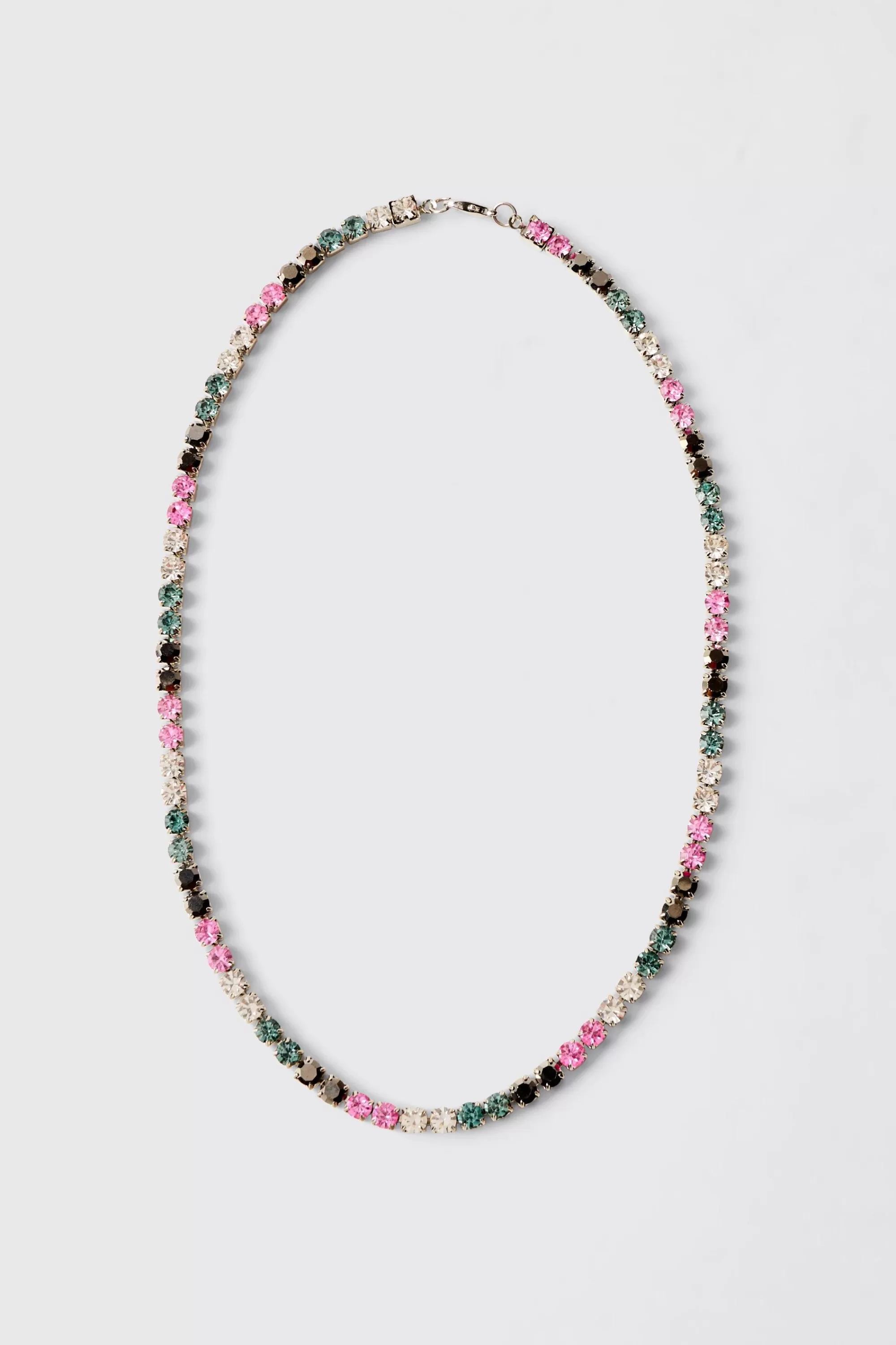 boohooMAN Iced Necklace In | UK