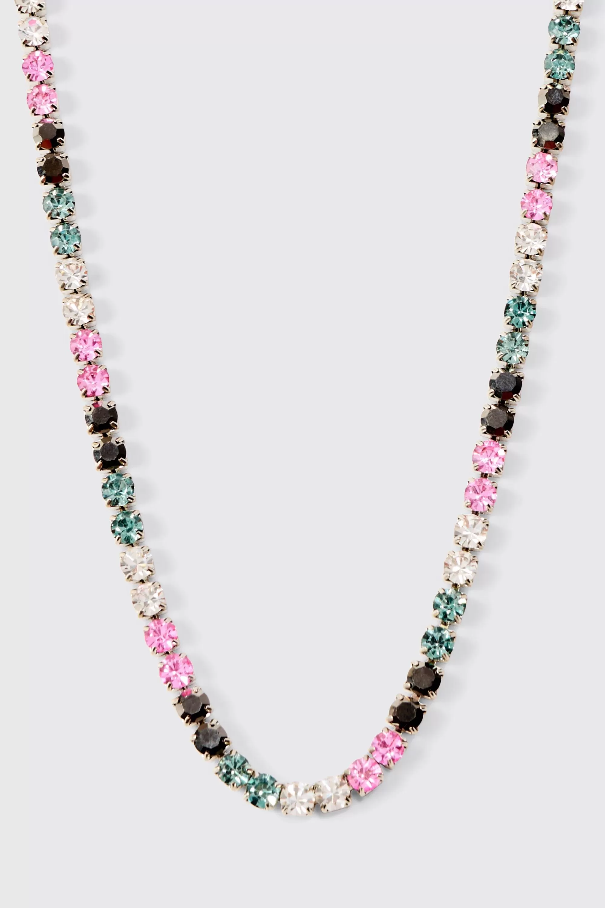 boohooMAN Iced Necklace In | UK