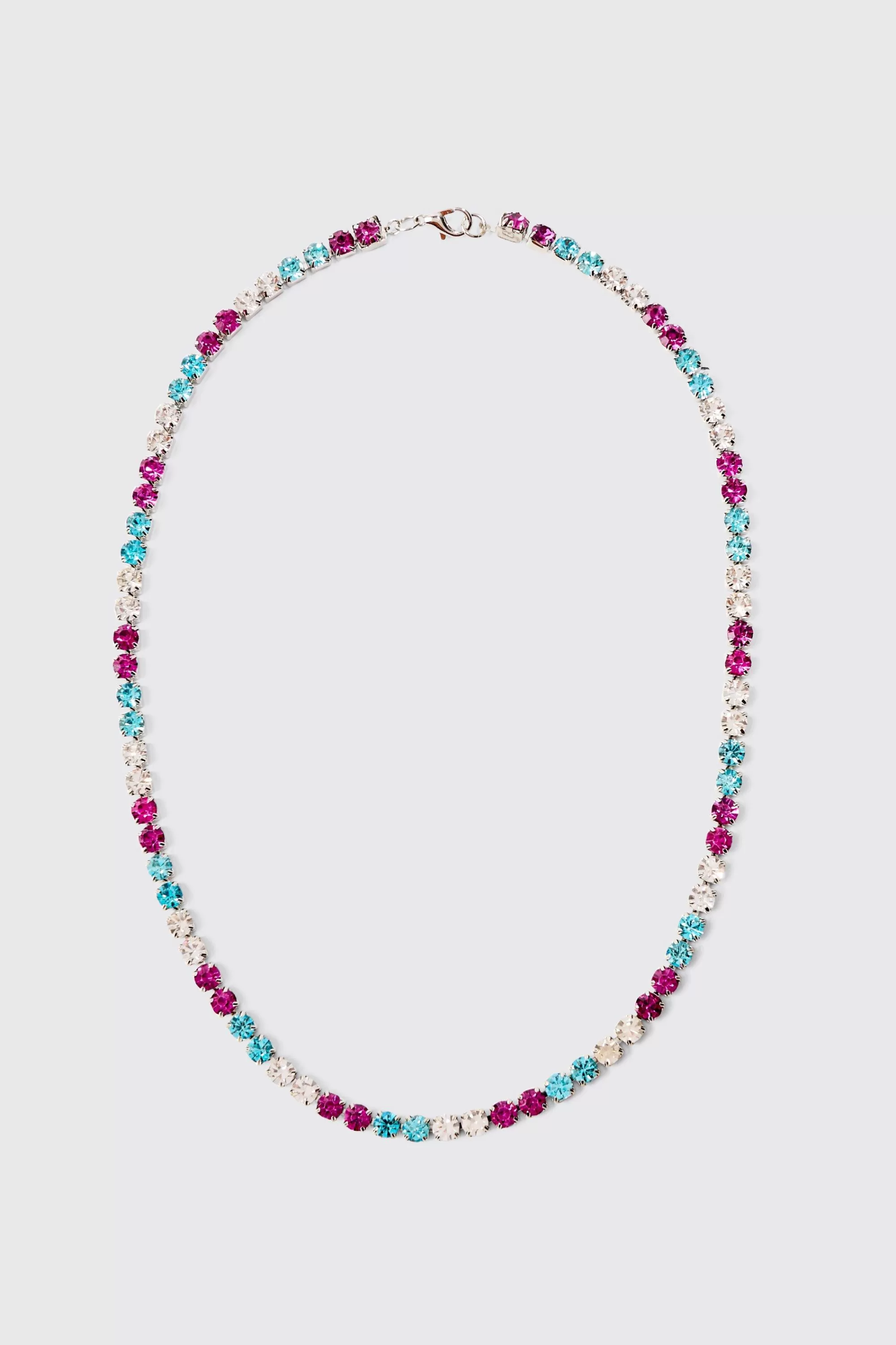 boohooMAN Iced Necklace In | UK
