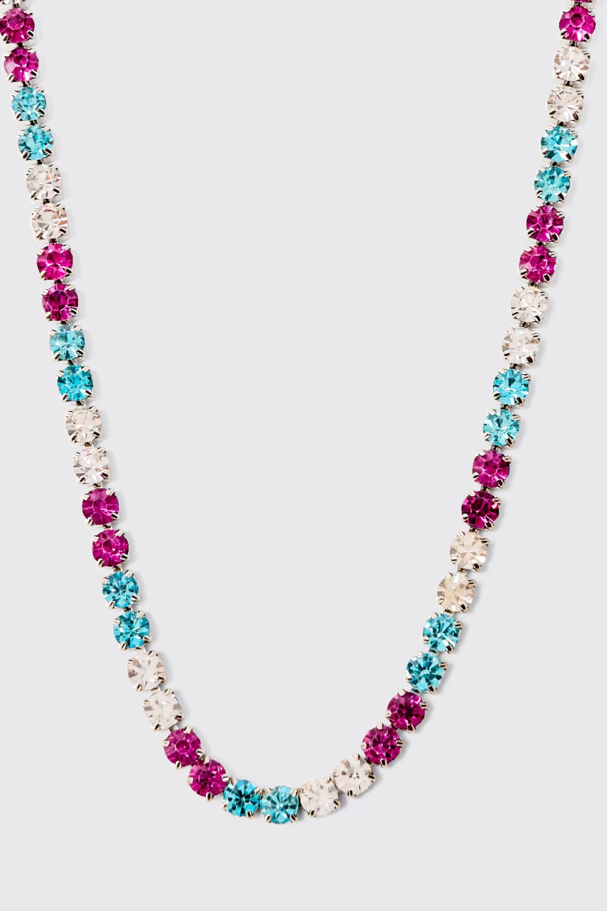 boohooMAN Iced Necklace In | UK