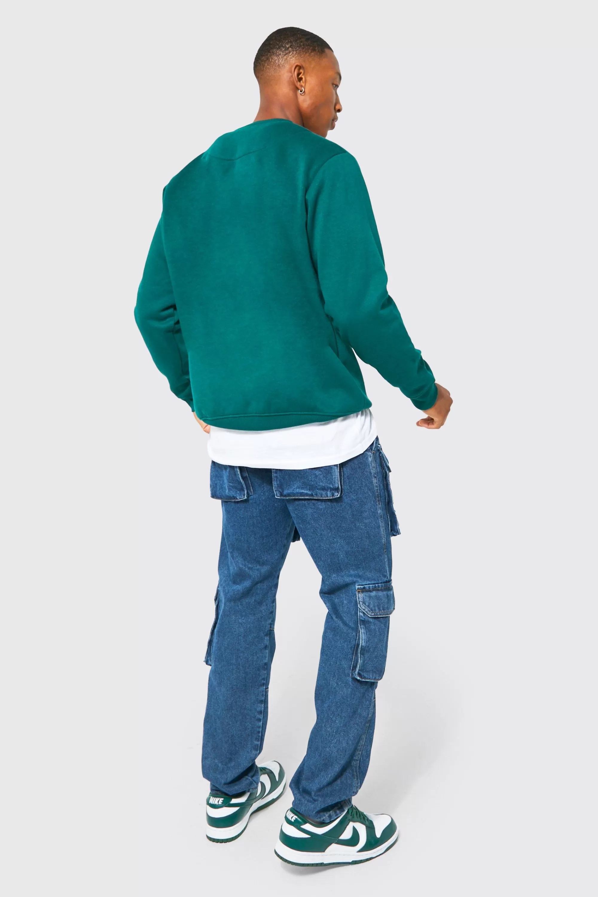 boohooMAN Limited Crew Neck Sweatshirt | UK
