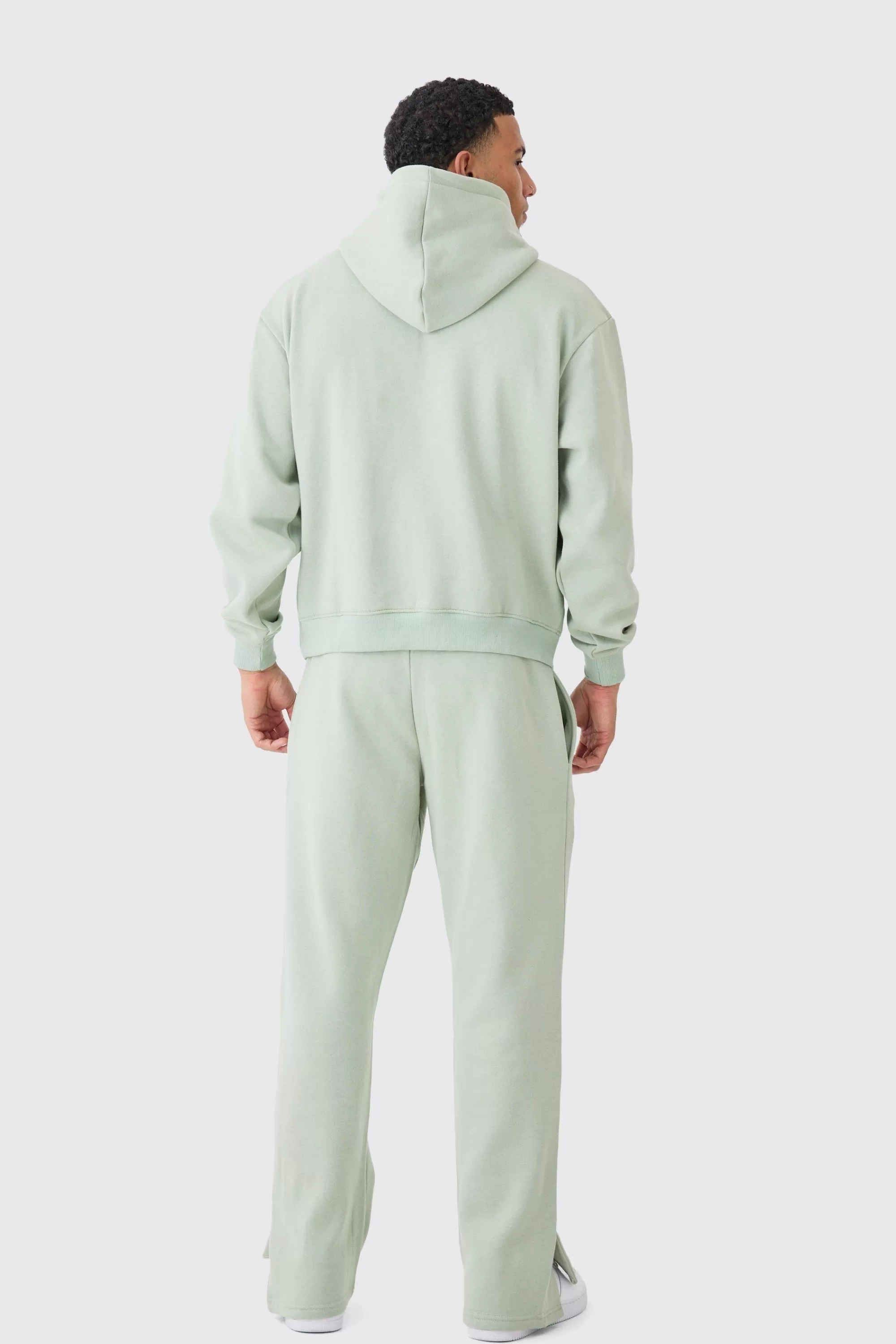 boohooMAN Limited Edition Oversized Boxy Split Hem Tracksuit | UK