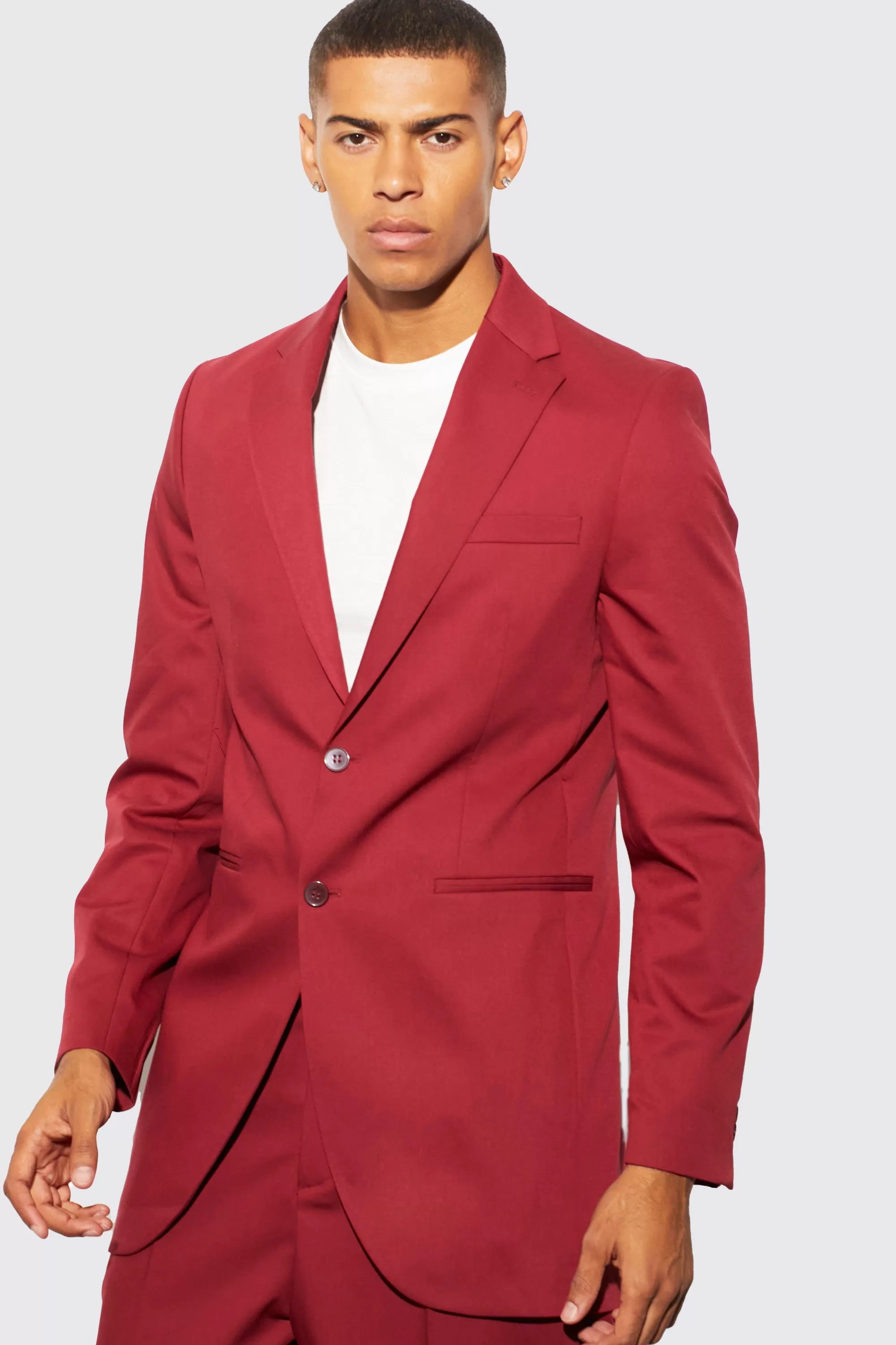 boohooMAN Longline Slim Blazer | UK