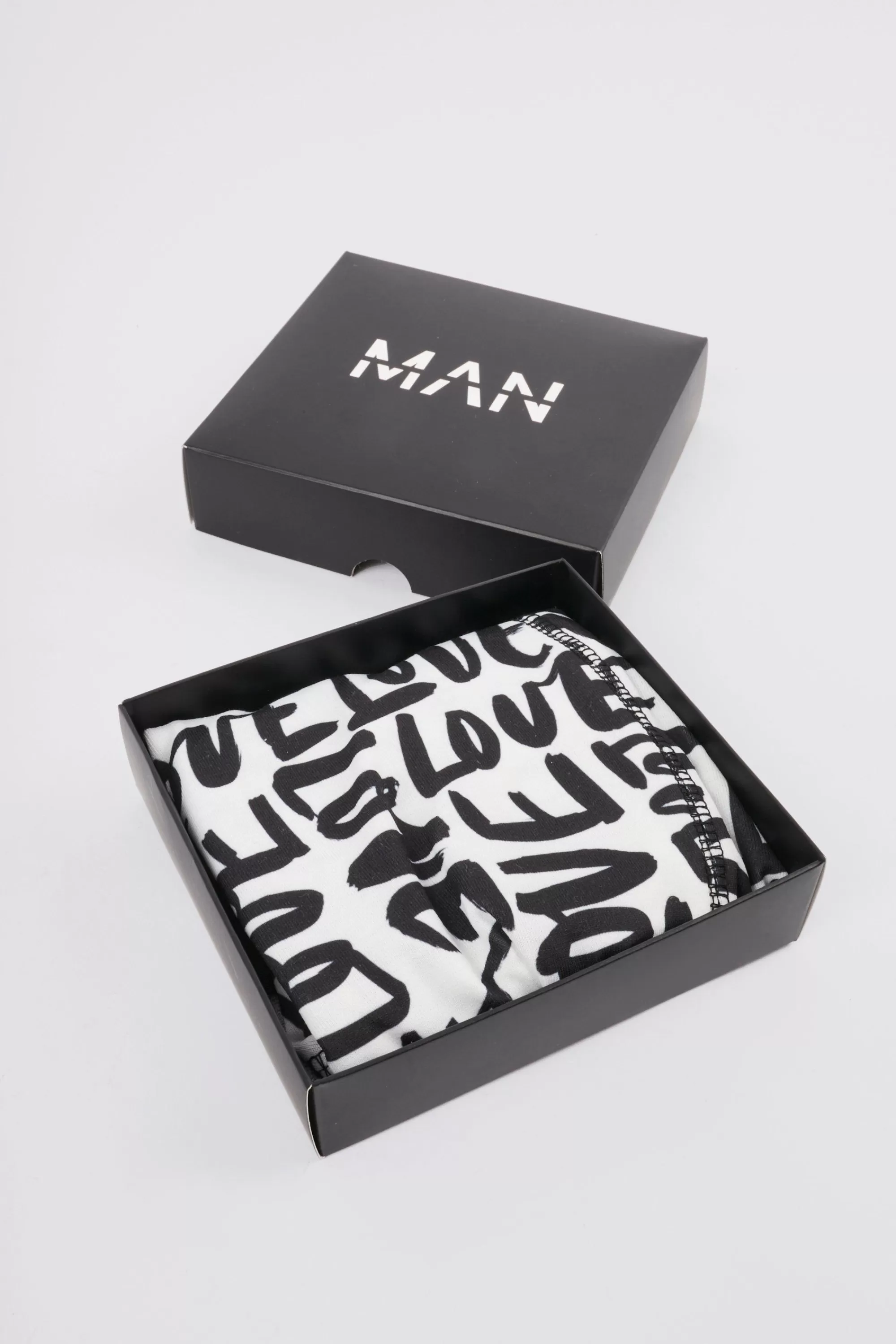 boohooMAN Love Printed Boxers In Gift Box | UK