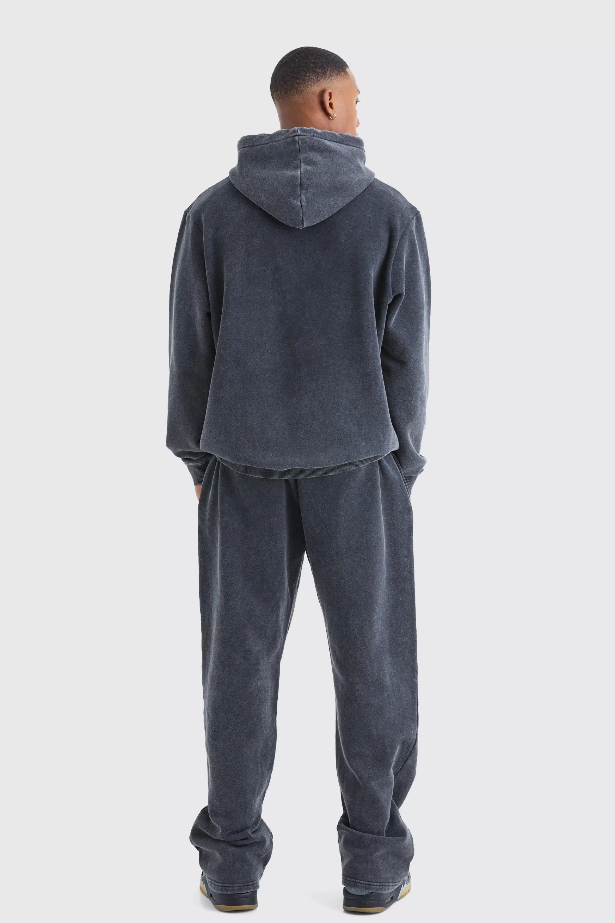 boohooMAN Man Acid Wash Over Head Hoodie | UK