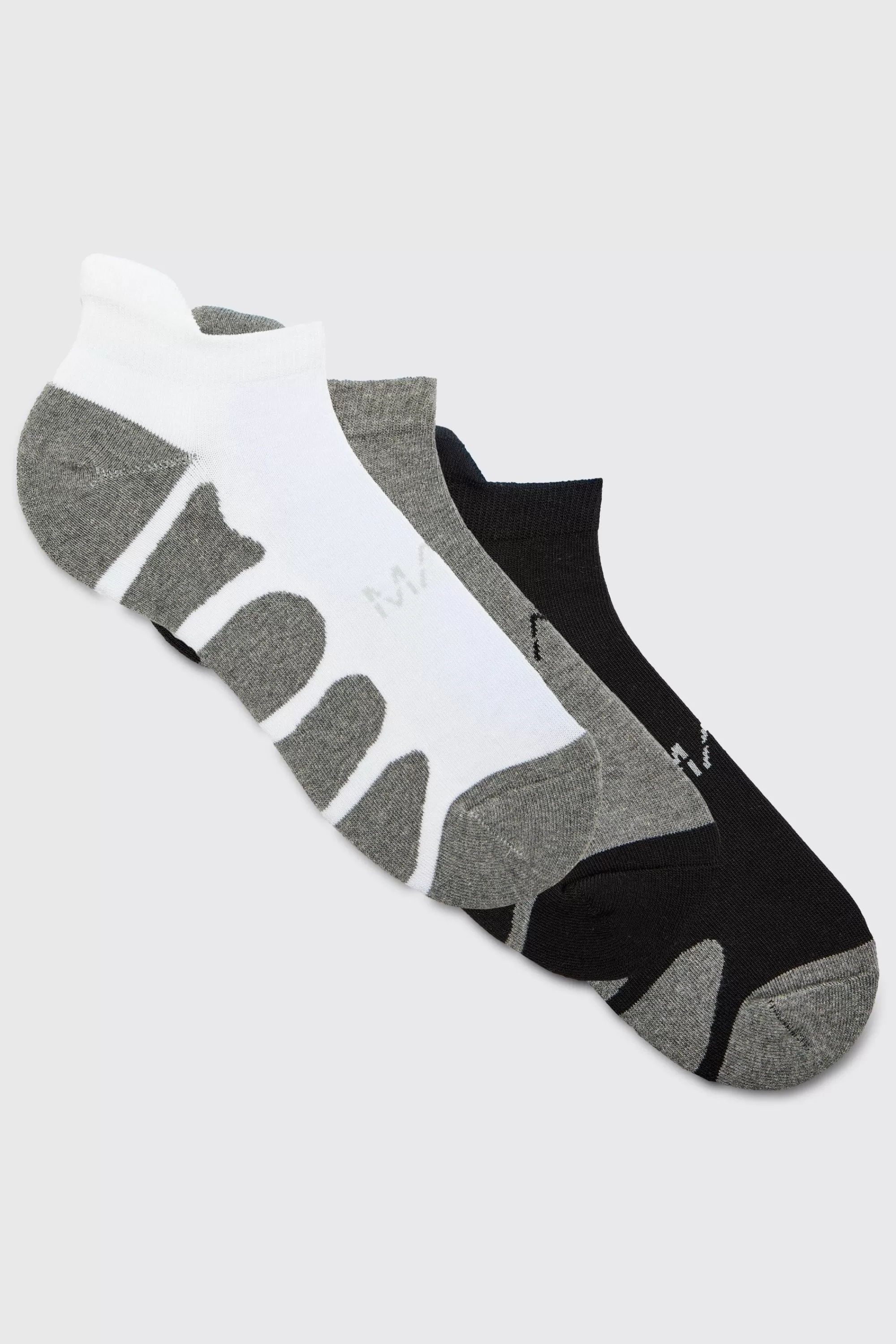 boohooMAN Man Active 5 Pack Trainer Socks | UK
