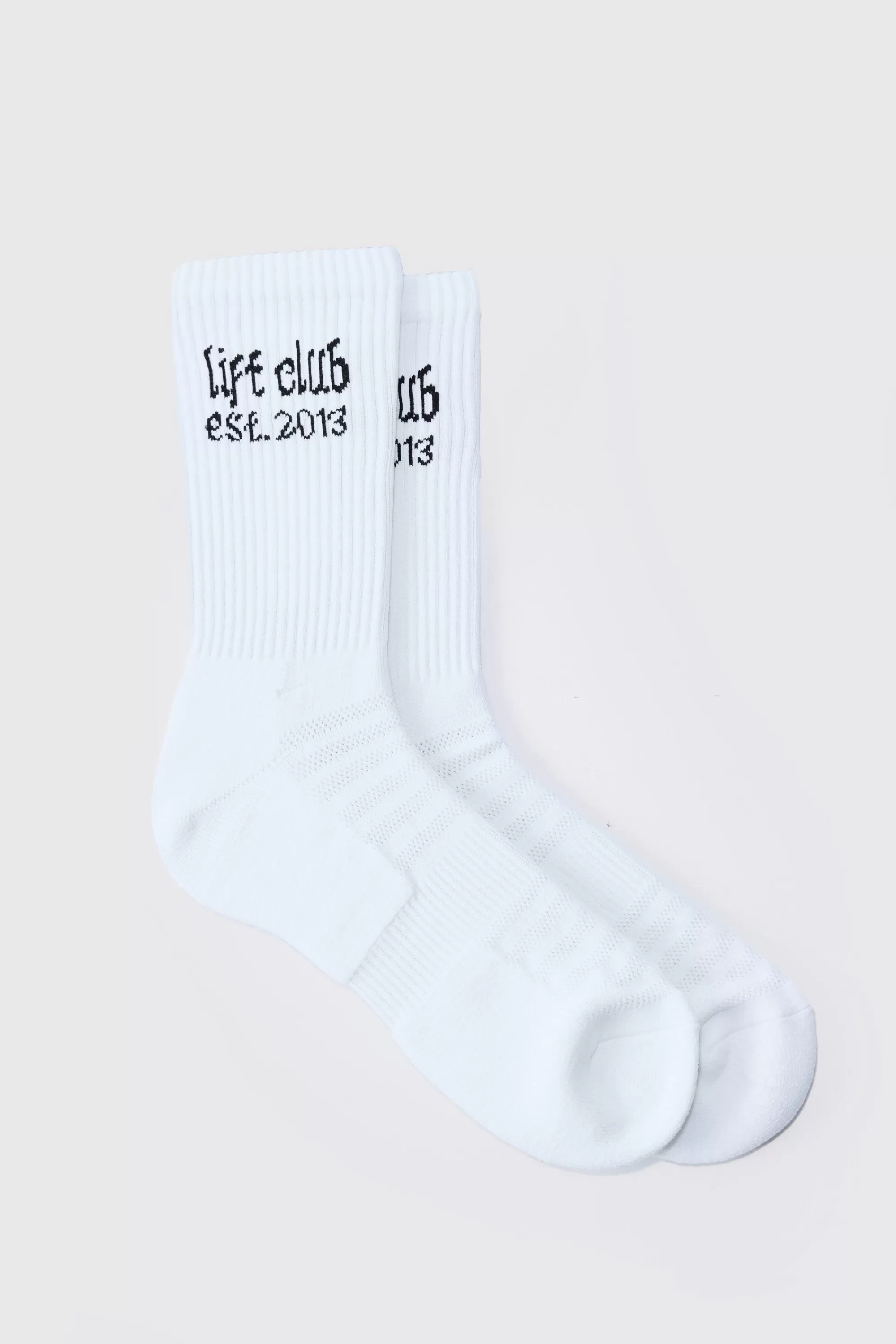 boohooMAN Man Active Lift Club Crew Socks | UK