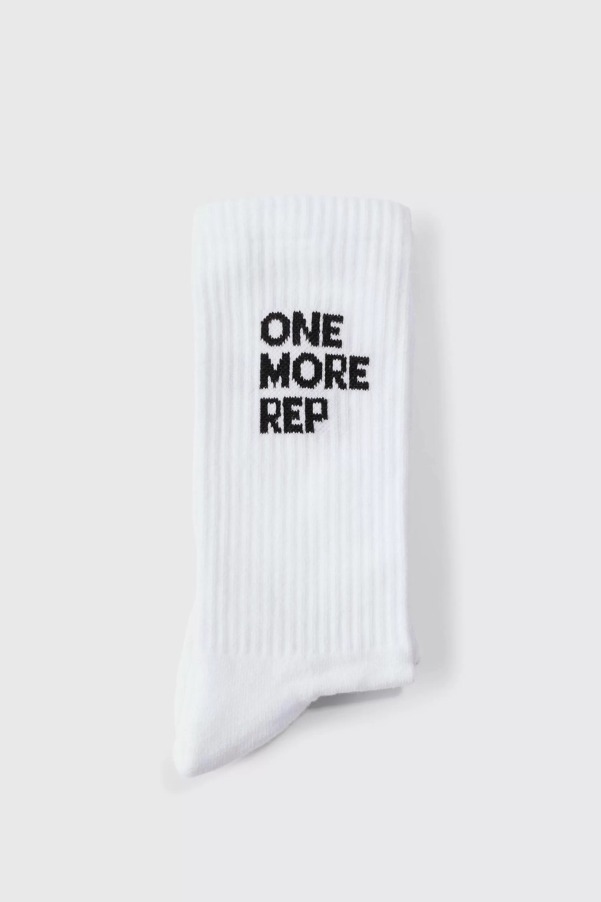 boohooMAN Man Active One More Rep Crew Socks | UK