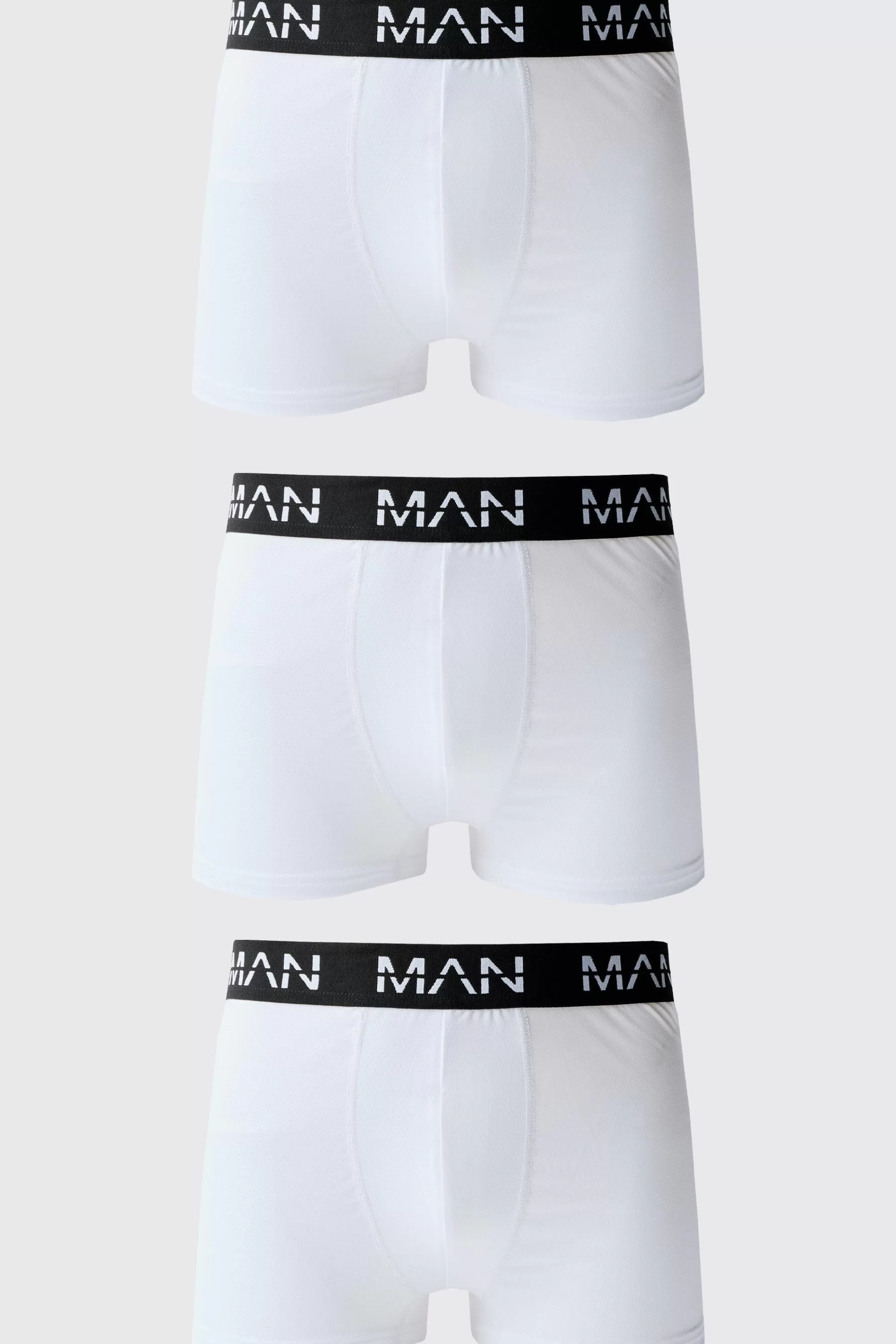 boohooMAN Man Active Performance 3 Pack Boxer | UK