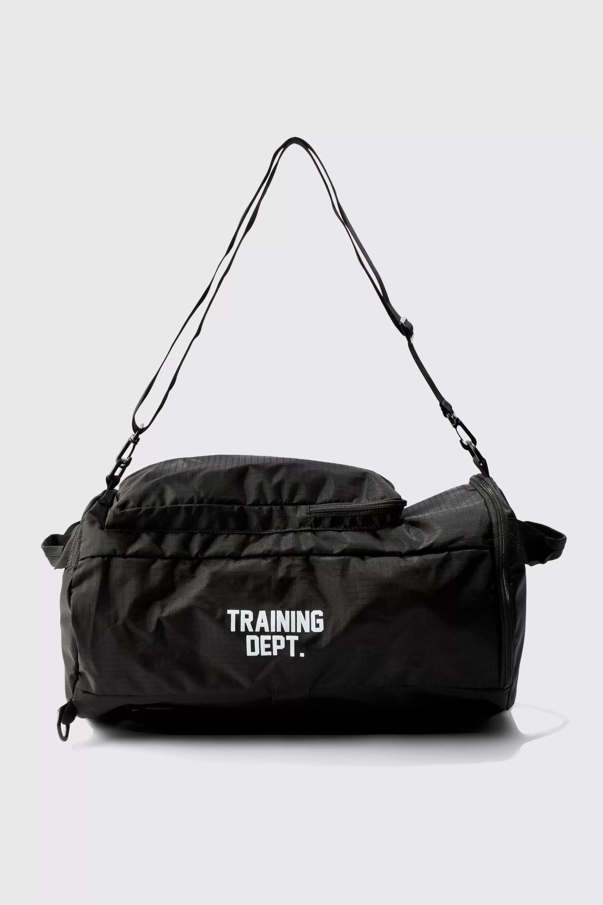 boohooMAN Man Active Training Dept 2 In 1 Gym Backpack And Barrel Bag | UK