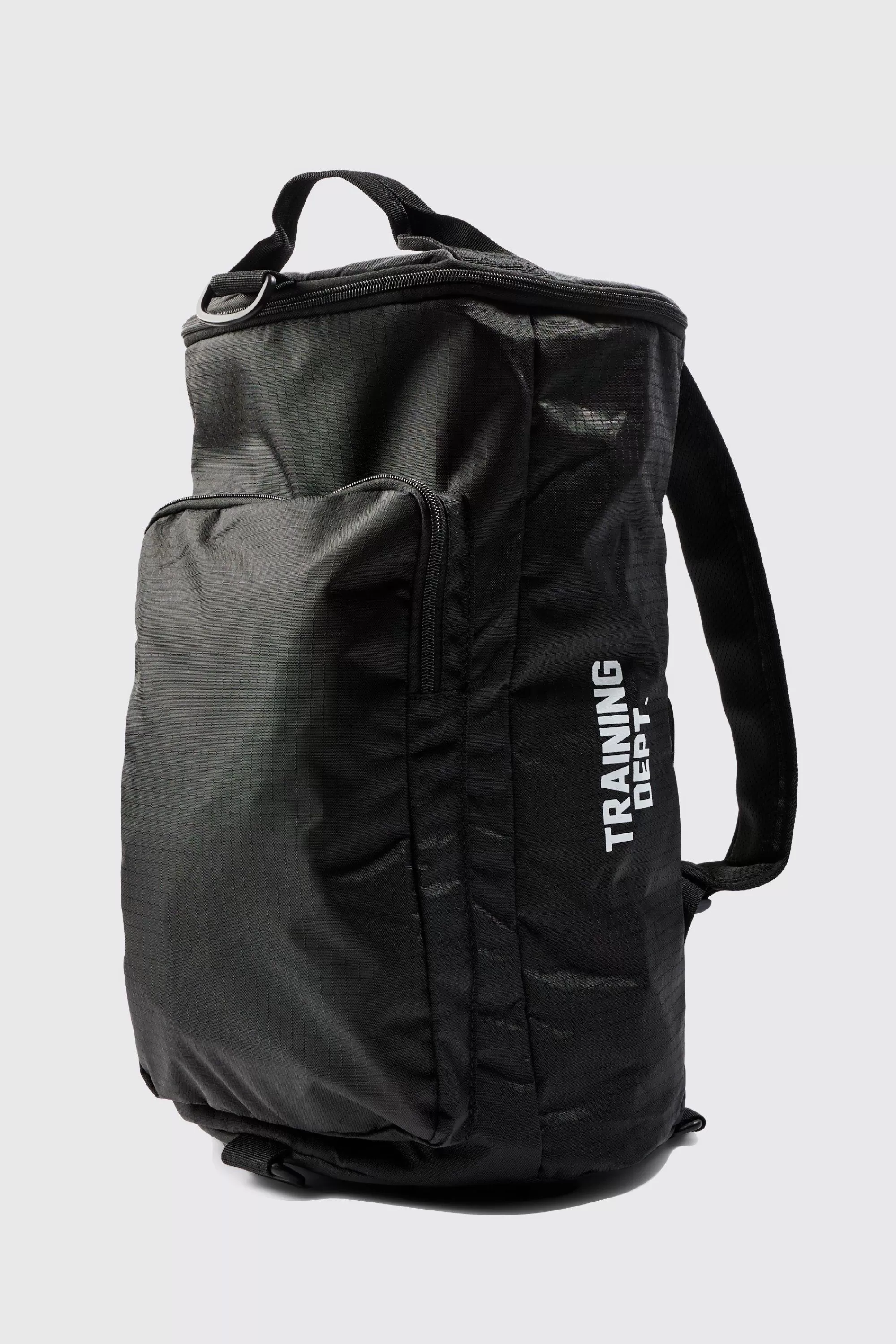 boohooMAN Man Active Training Dept 2 In 1 Gym Backpack And Barrel Bag | UK