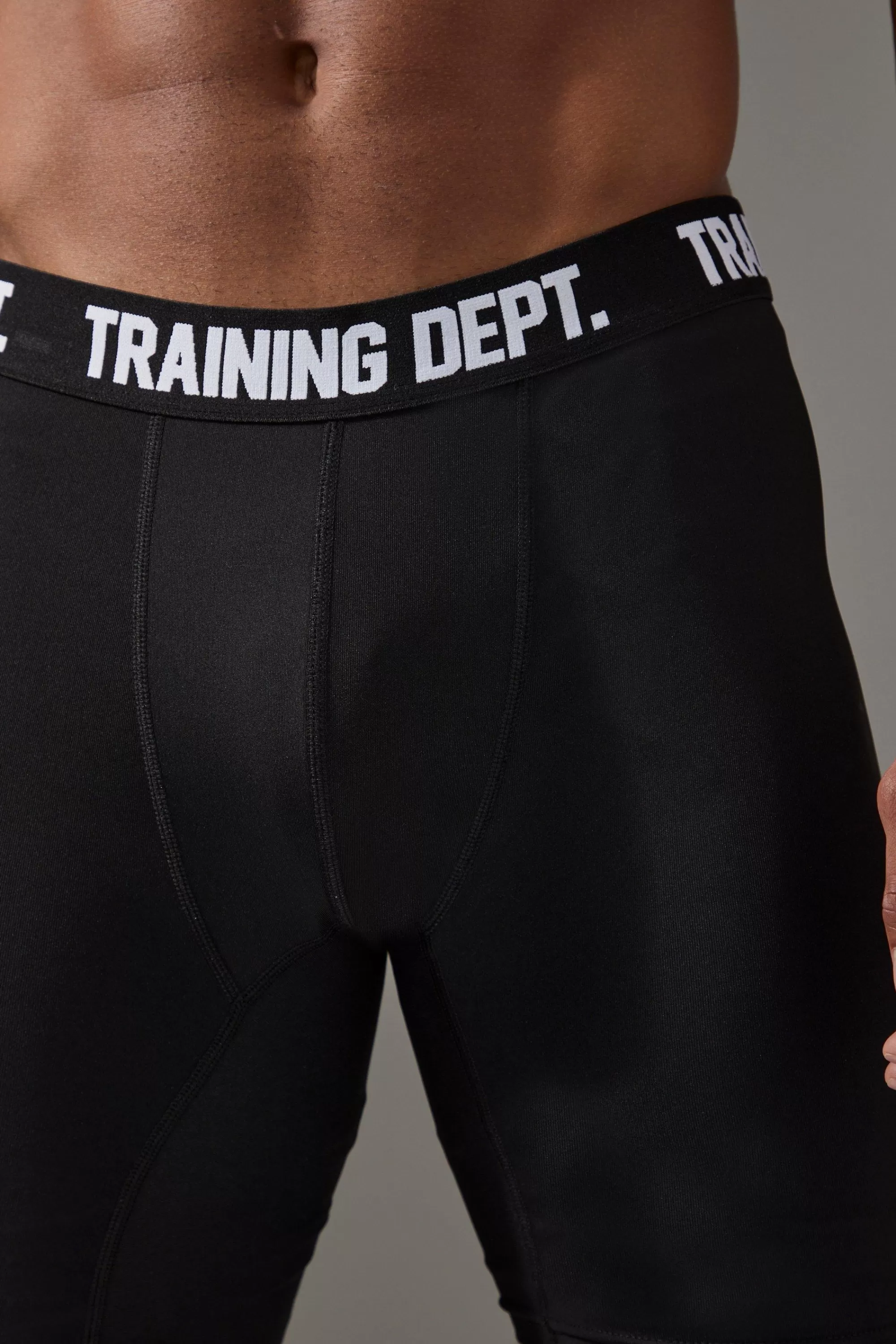 boohooMAN Man Active Training Dept Long 7inch Performance Boxer | UK