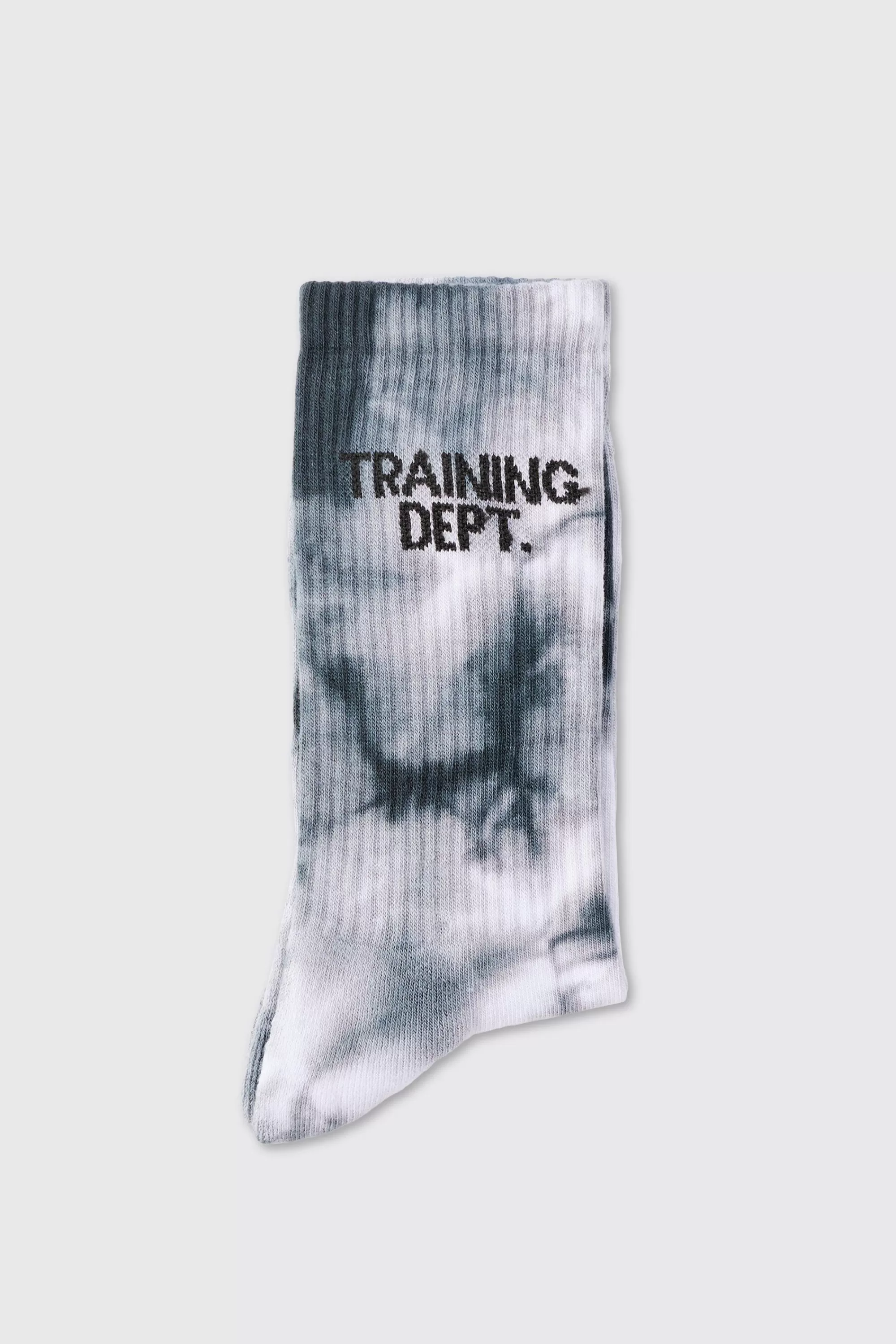 boohooMAN Man Active Training Dept Tie-dye Crew Socks | UK
