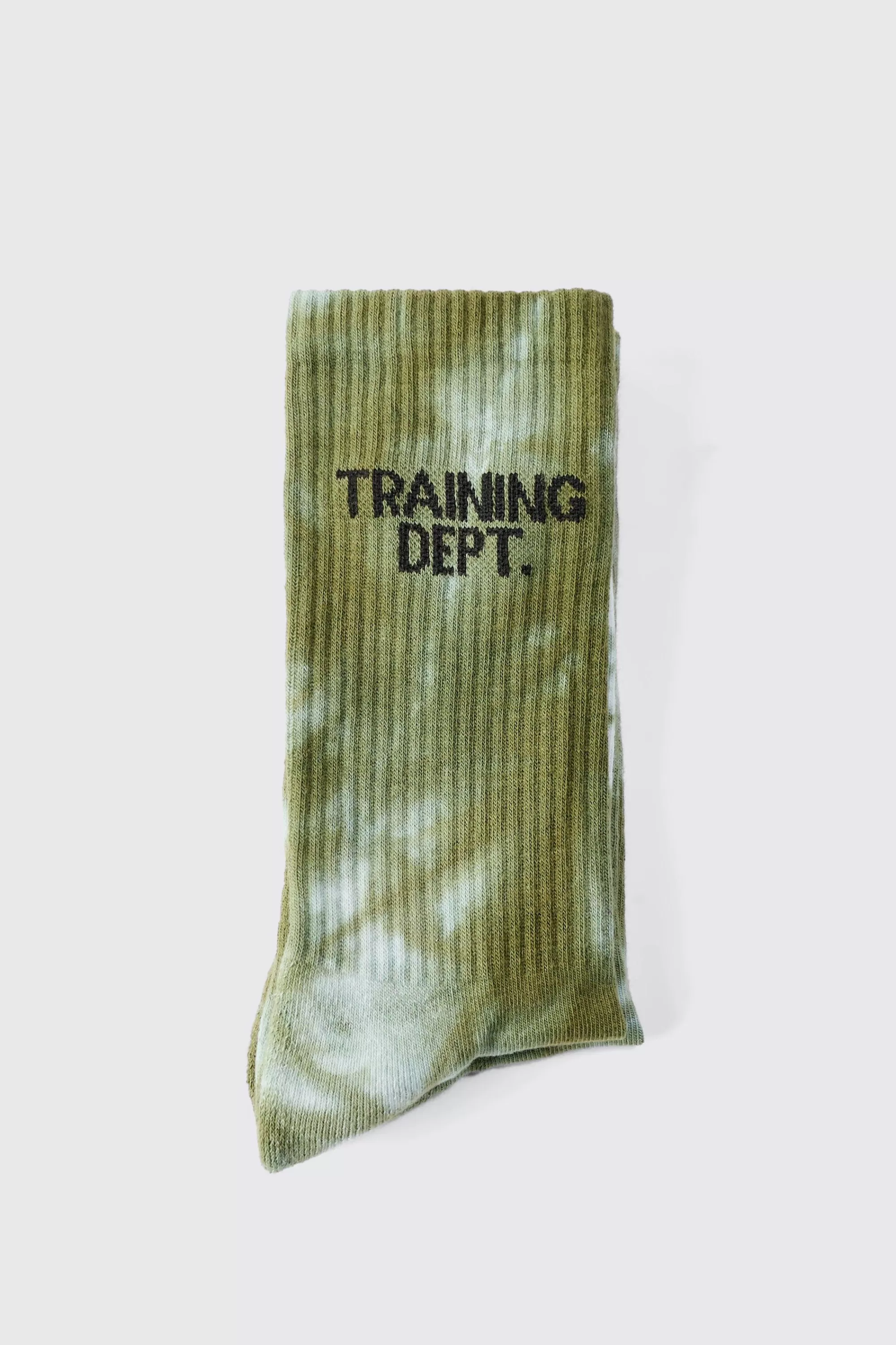 boohooMAN Man Active Training Dept Tie-dye Crew Socks | UK
