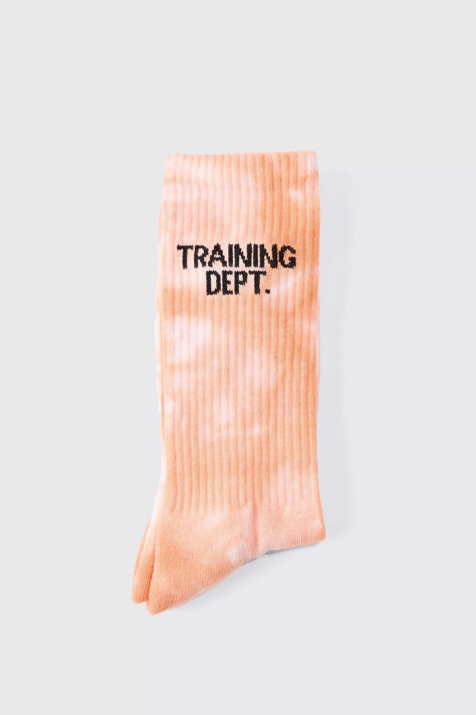 boohooMAN Man Active Training Dept Tie-dye Crew Socks | UK