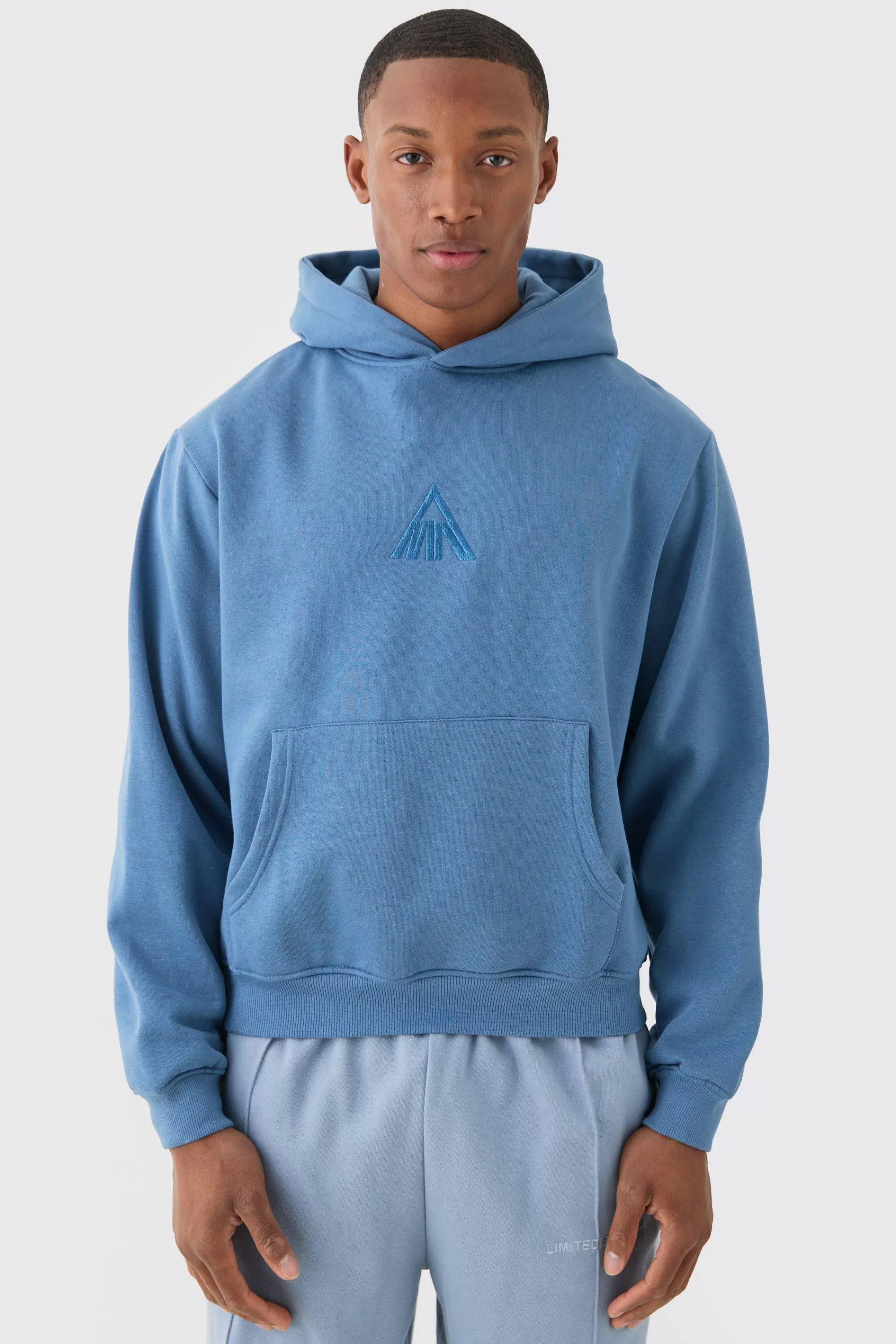 boohooMAN Man Boxy Over The Head Basic Hoodie | UK