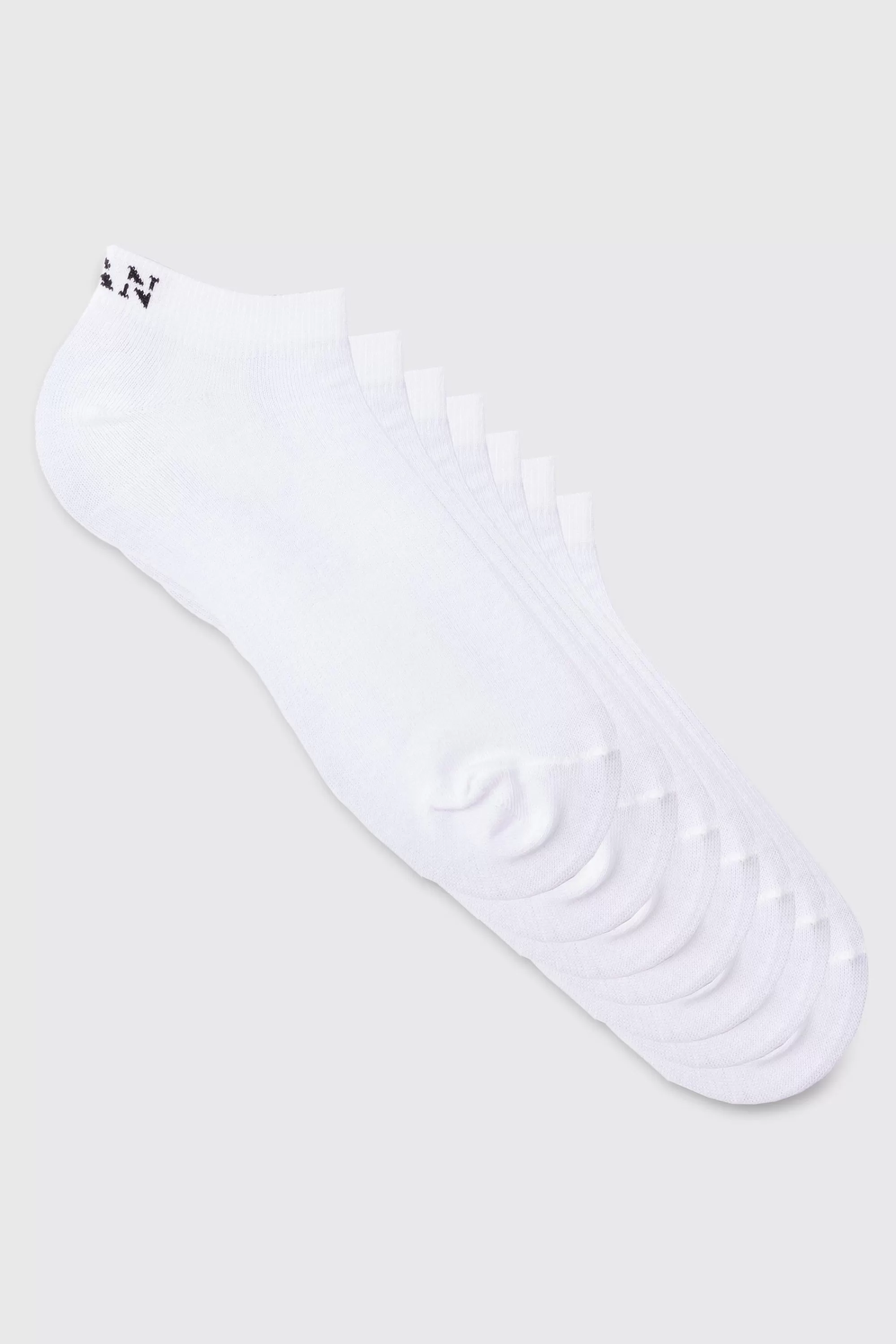 boohooMAN MAN Dash 7 Pack Trainer Socks | UK