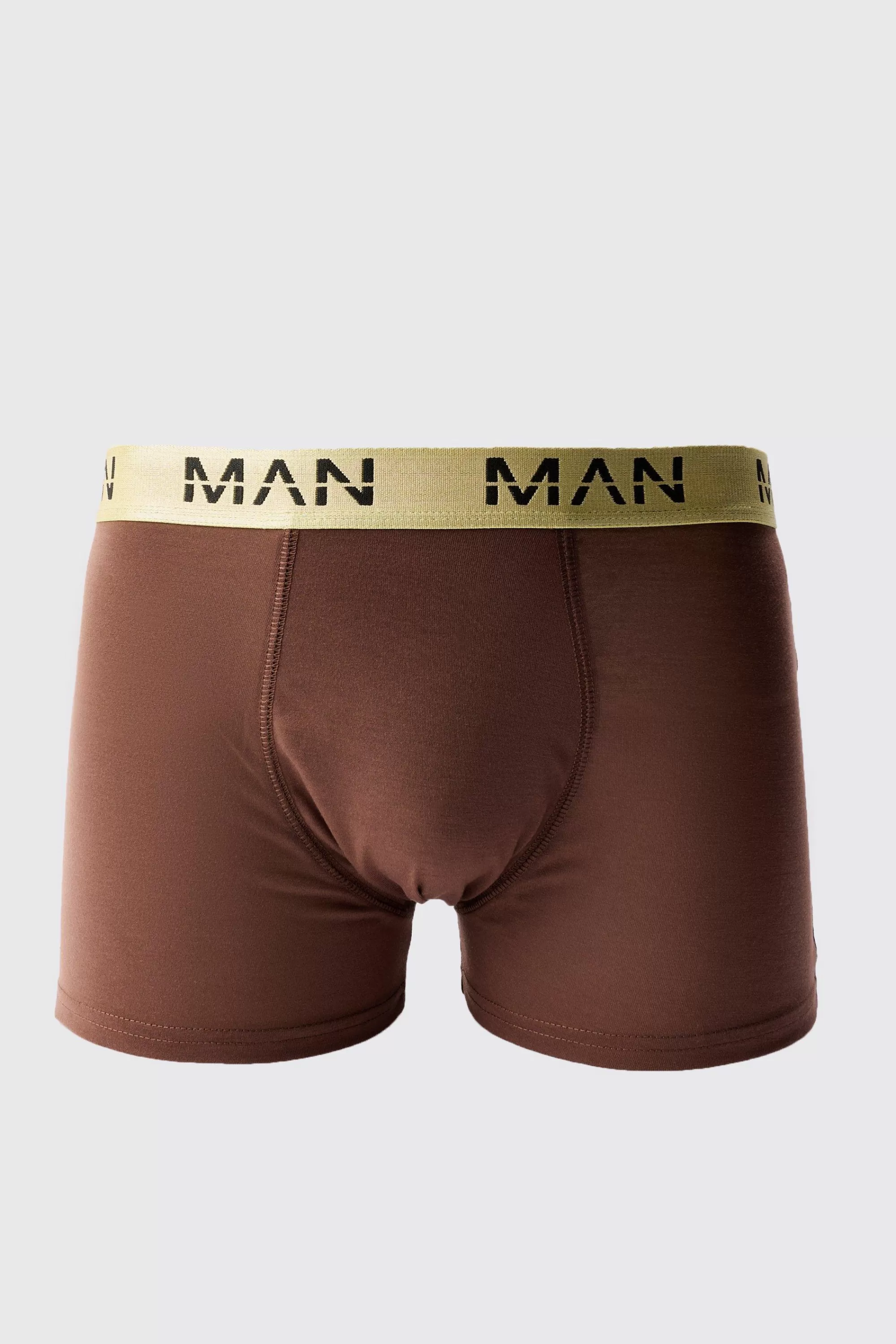 boohooMAN Man Dash Gold Waistband Boxer | UK