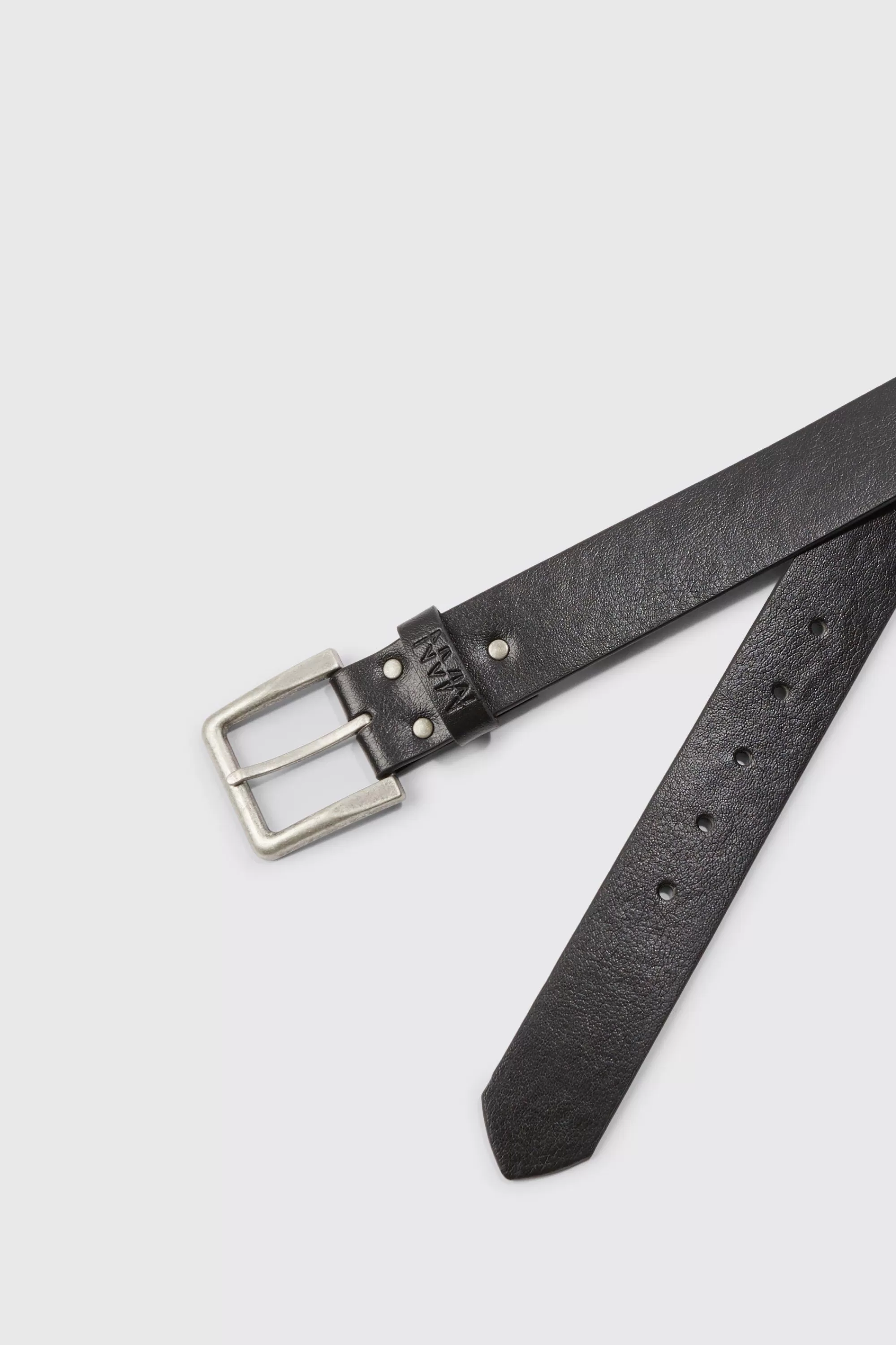 boohooMAN Man Faux Leather Belt | UK
