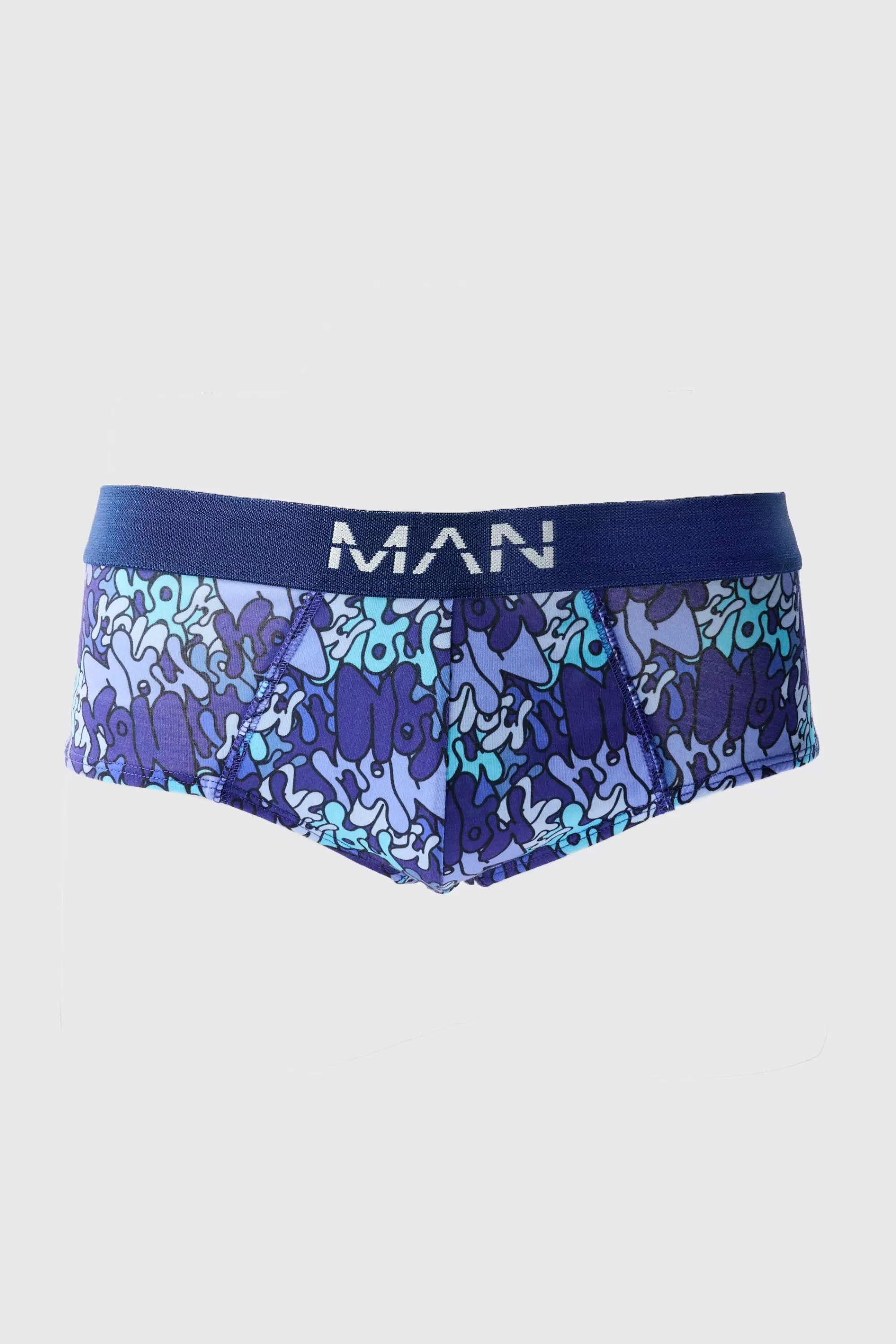 boohooMAN Man Graffiti Briefs | UK