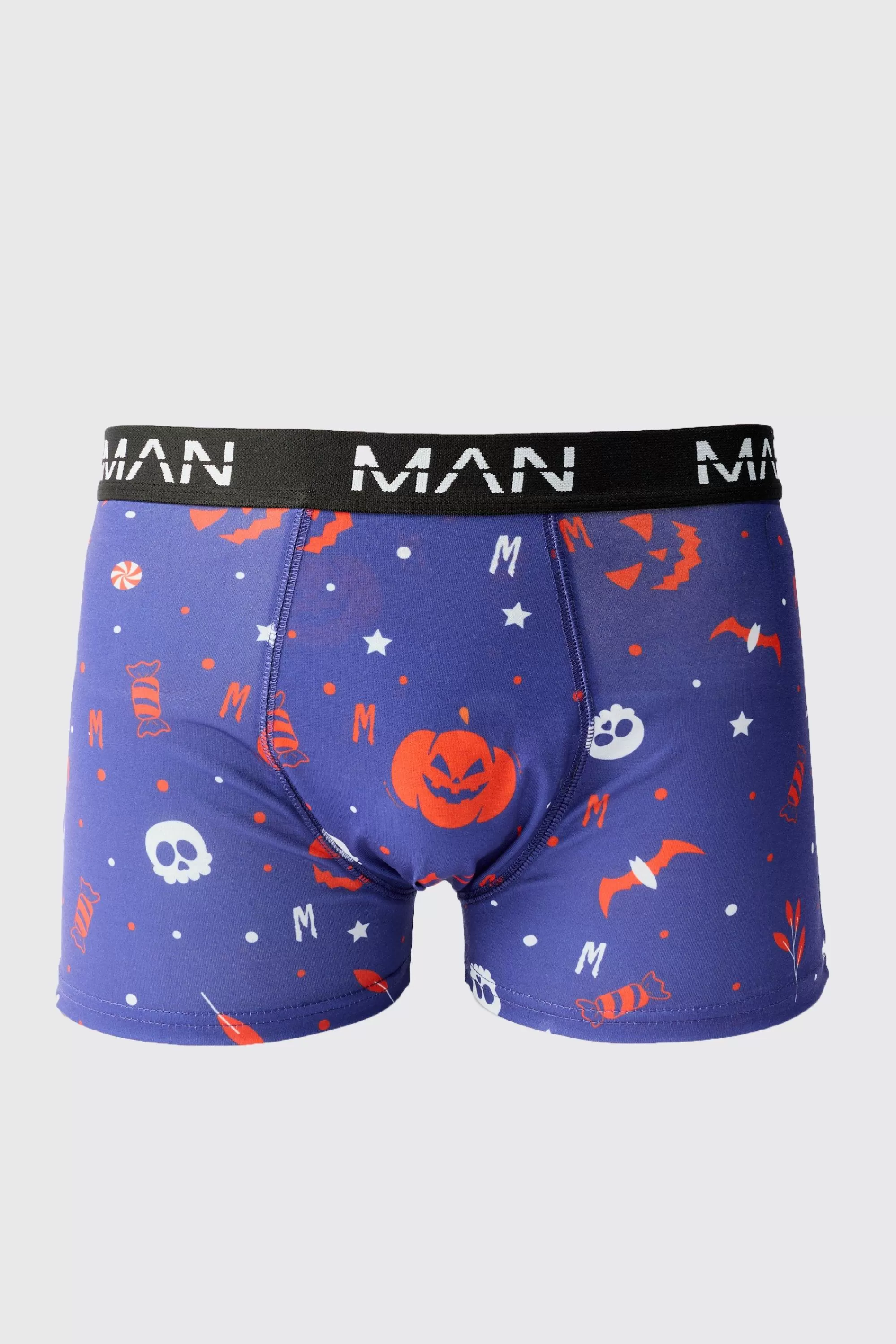 boohooMAN Man Halloween Printed Boxers | UK