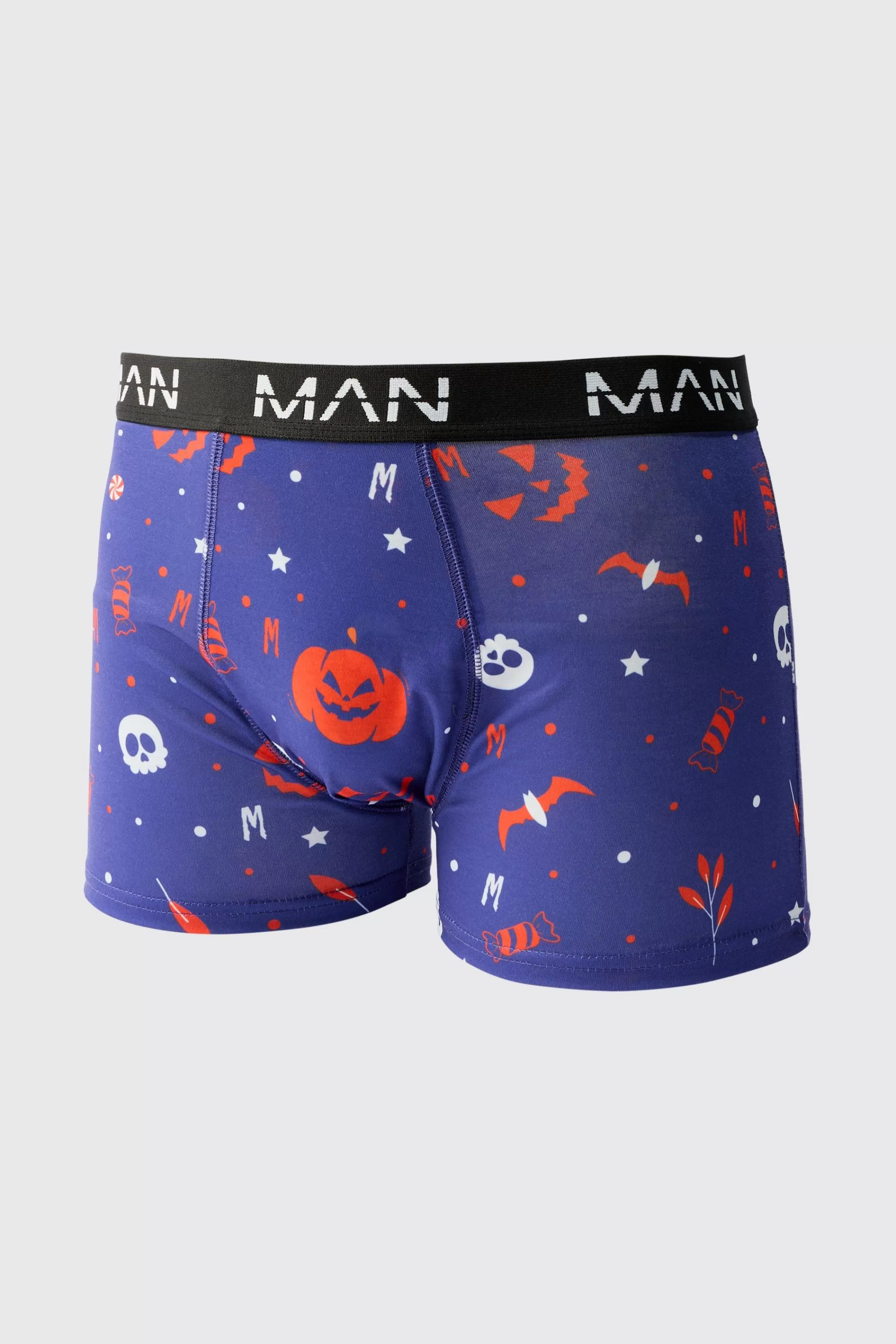 boohooMAN Man Halloween Printed Boxers | UK