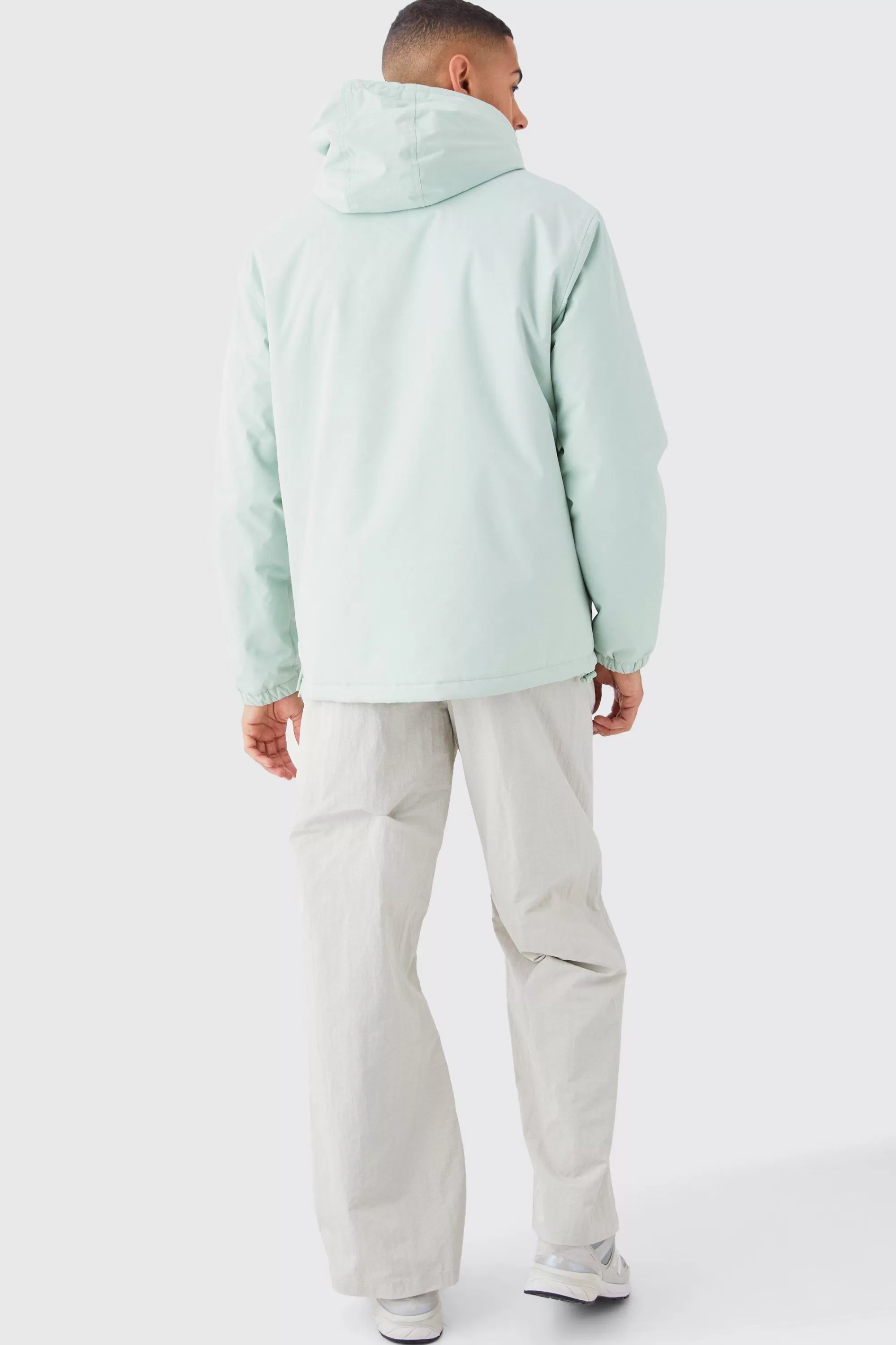 boohooMAN Man Overhead Hooded Parka | UK
