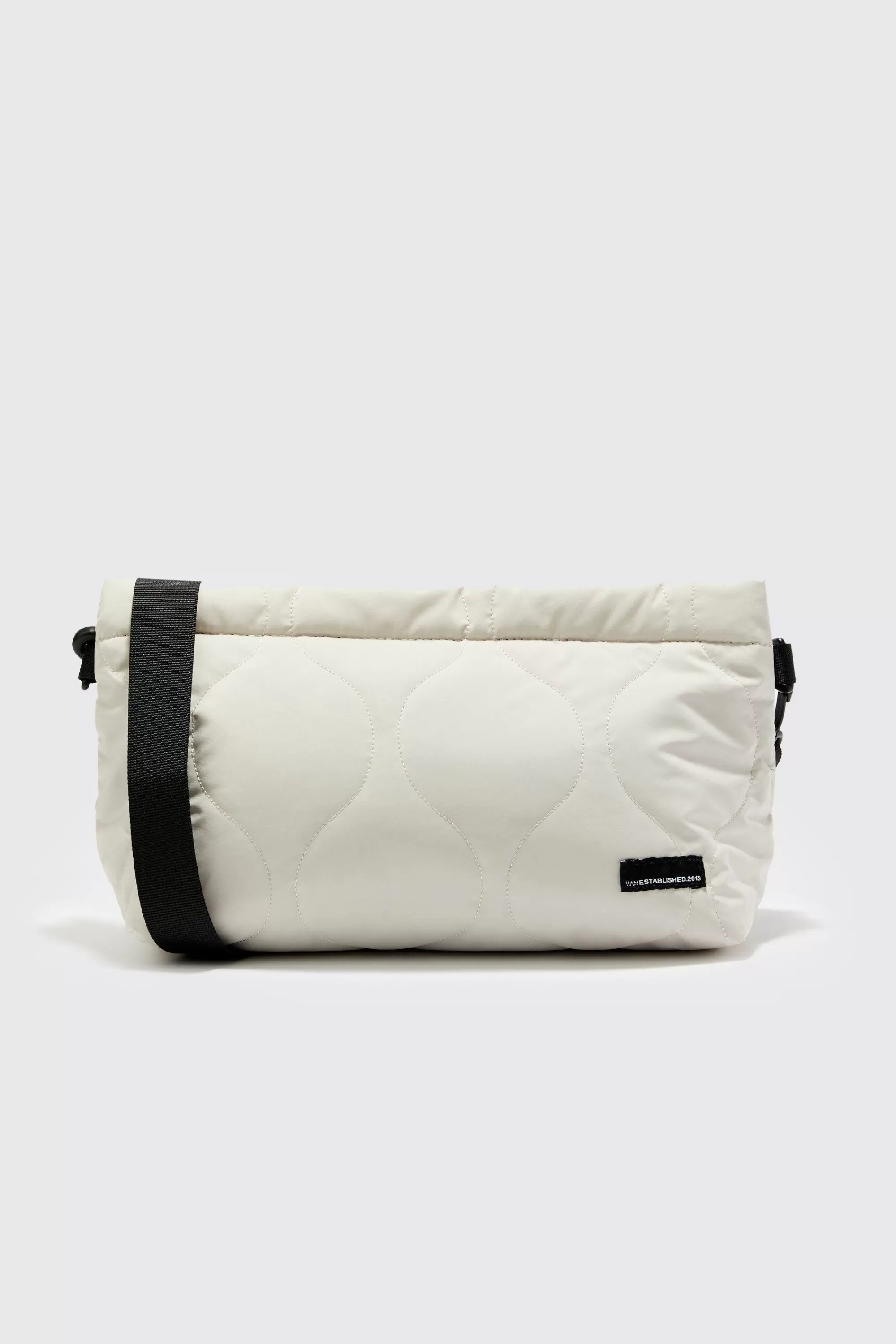 boohooMAN Man Quilted Cross Body Nylon Bag | UK
