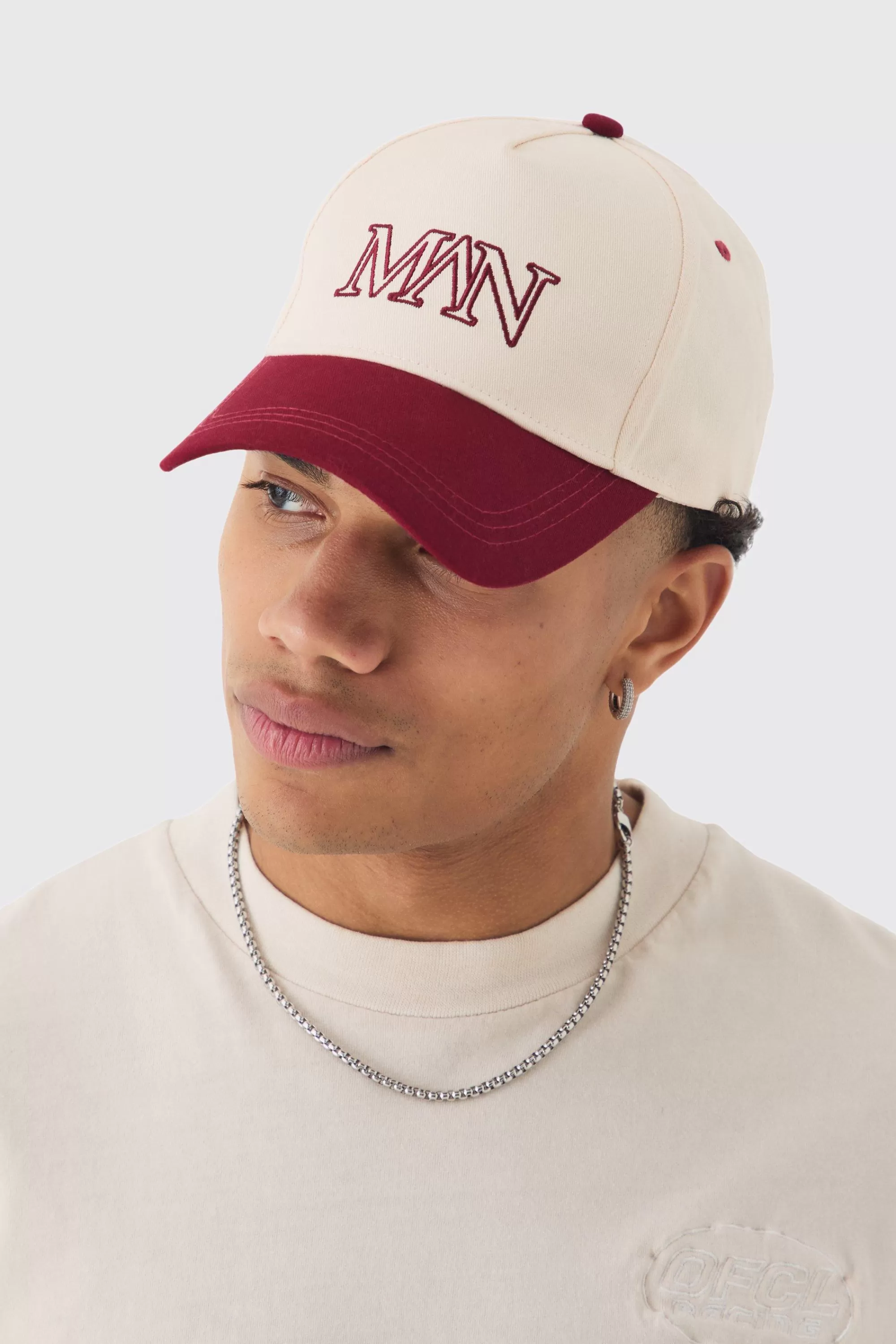 boohooMAN Man Roman Embroidered Cap In | UK