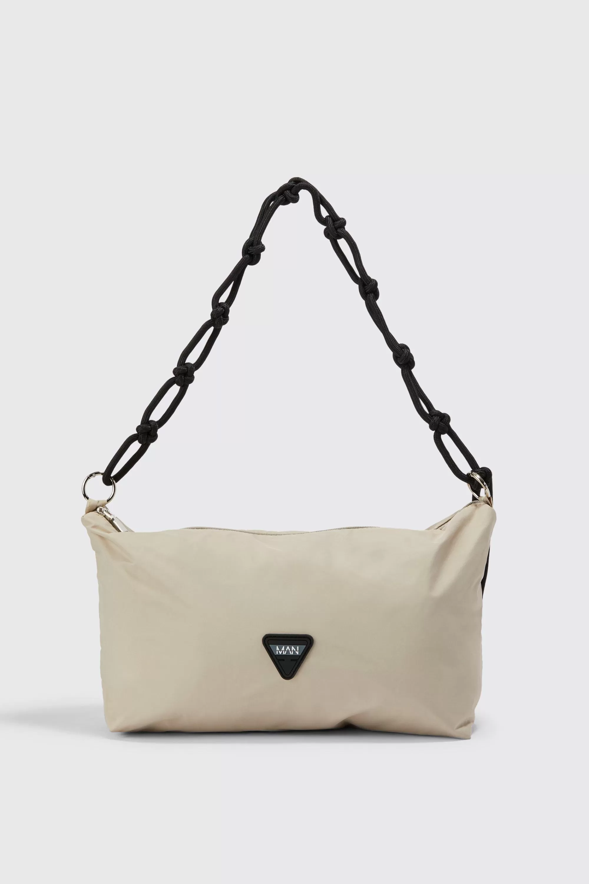 boohooMAN Man Rope Strap Detail Sling Bag | UK