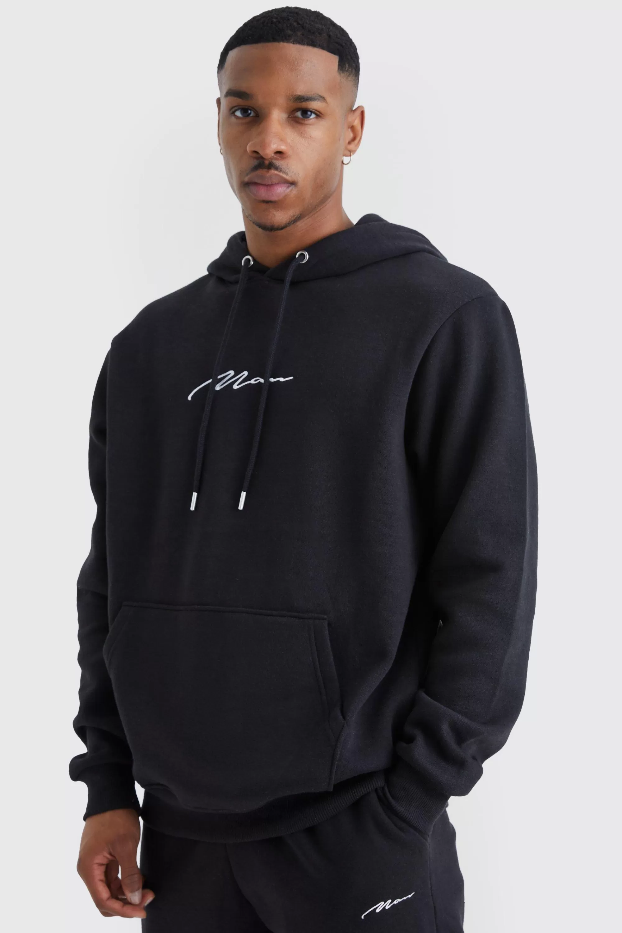 boohooMAN Man Signature Over The Head Hoodie | UK