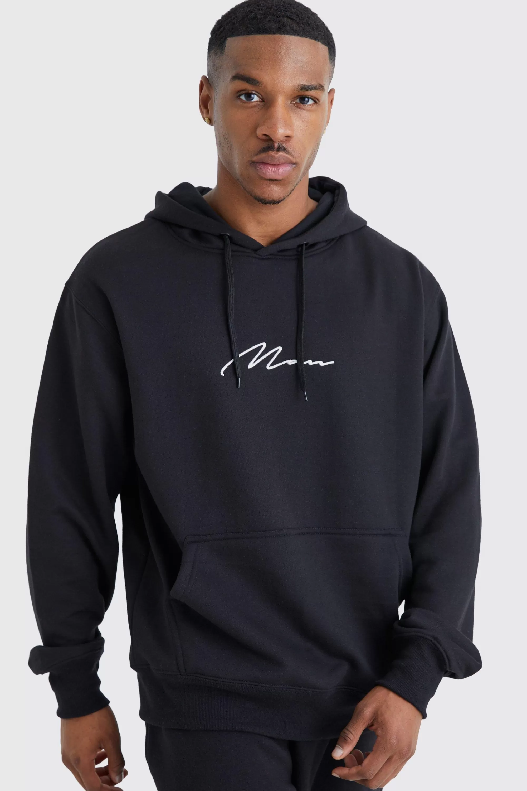 boohooMAN Man Signature Over The Head Hoodie | UK