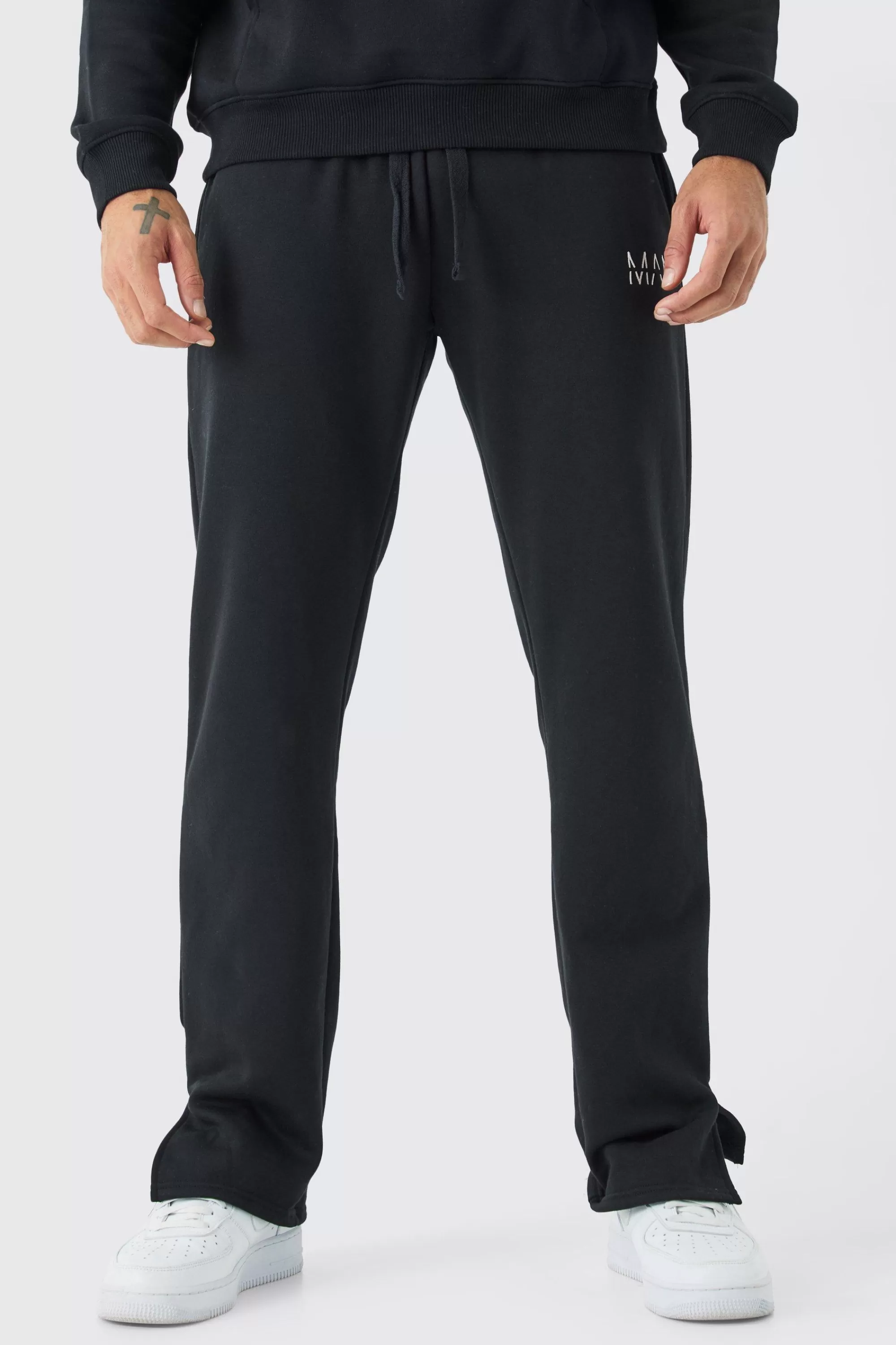 boohooMAN Man Split Hem Jogger | UK