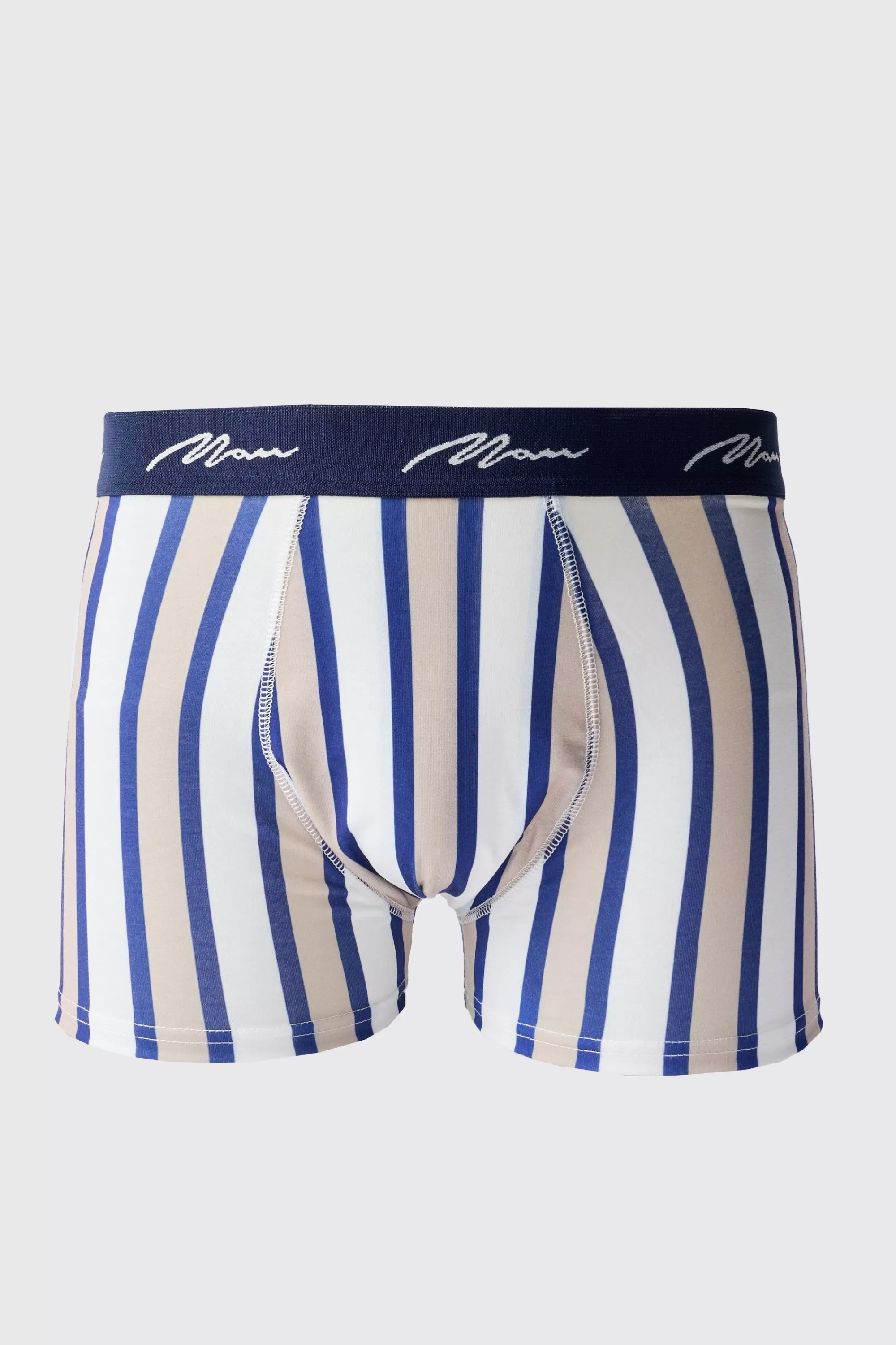 boohooMAN Man Stripe Printed Boxers | UK