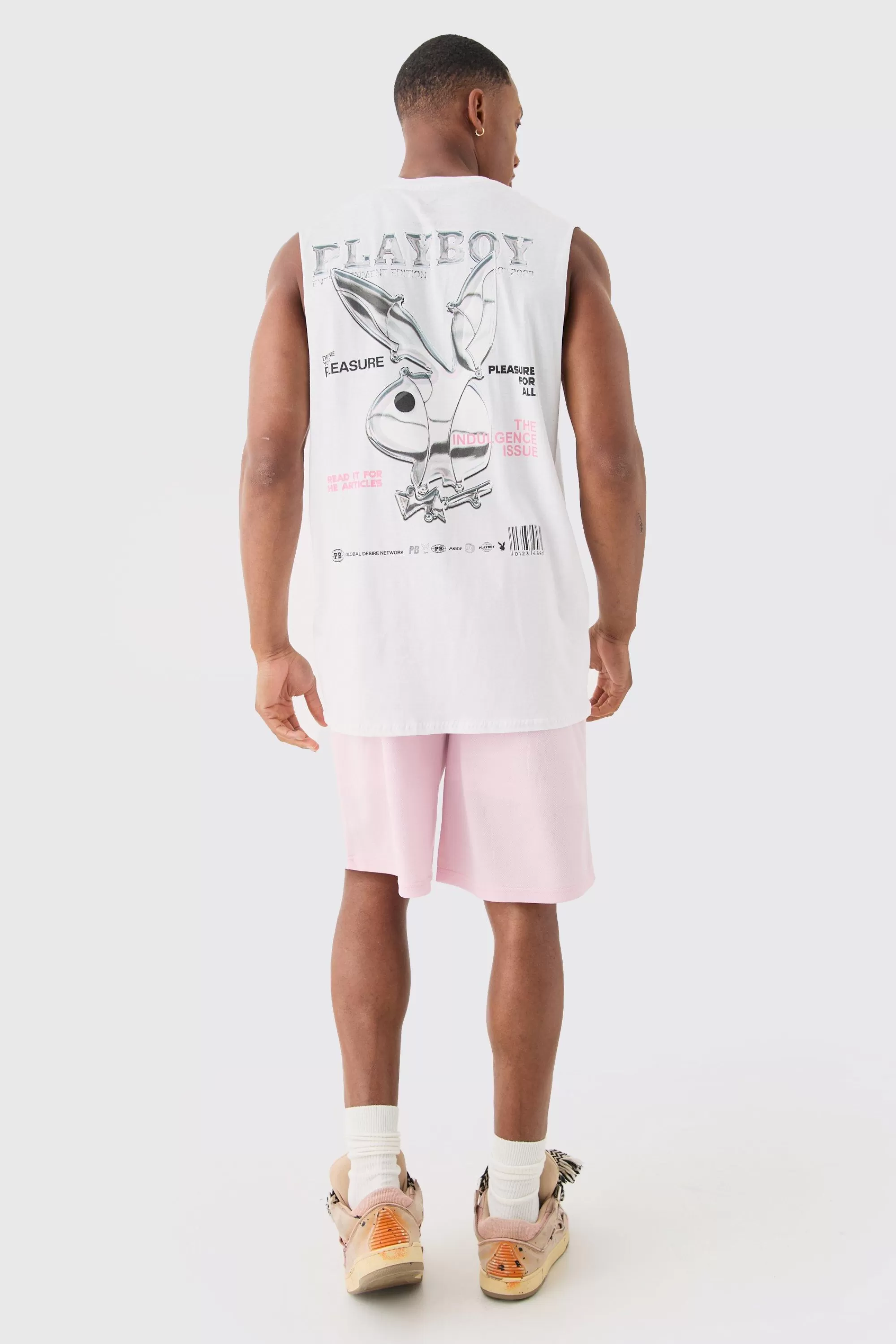 boohooMAN Mesh Printed Basketball Short | UK