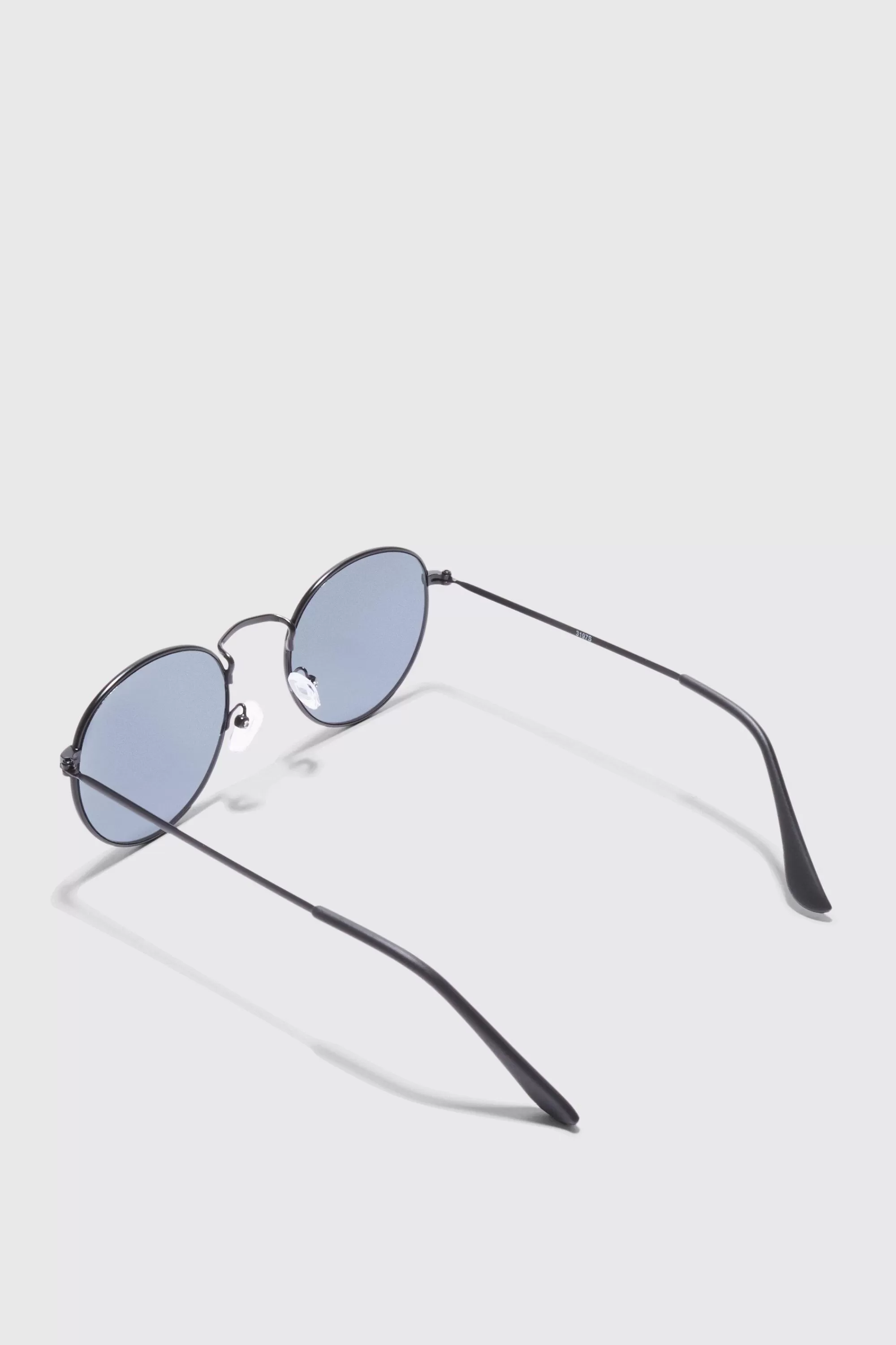boohooMAN Metal Round Sunglasses | UK
