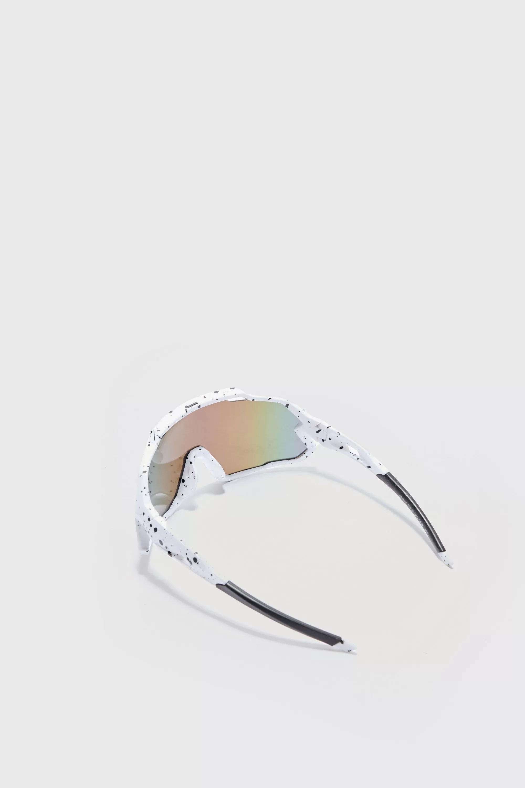 boohooMAN Mirror Lens Visor Sunglasses In | UK