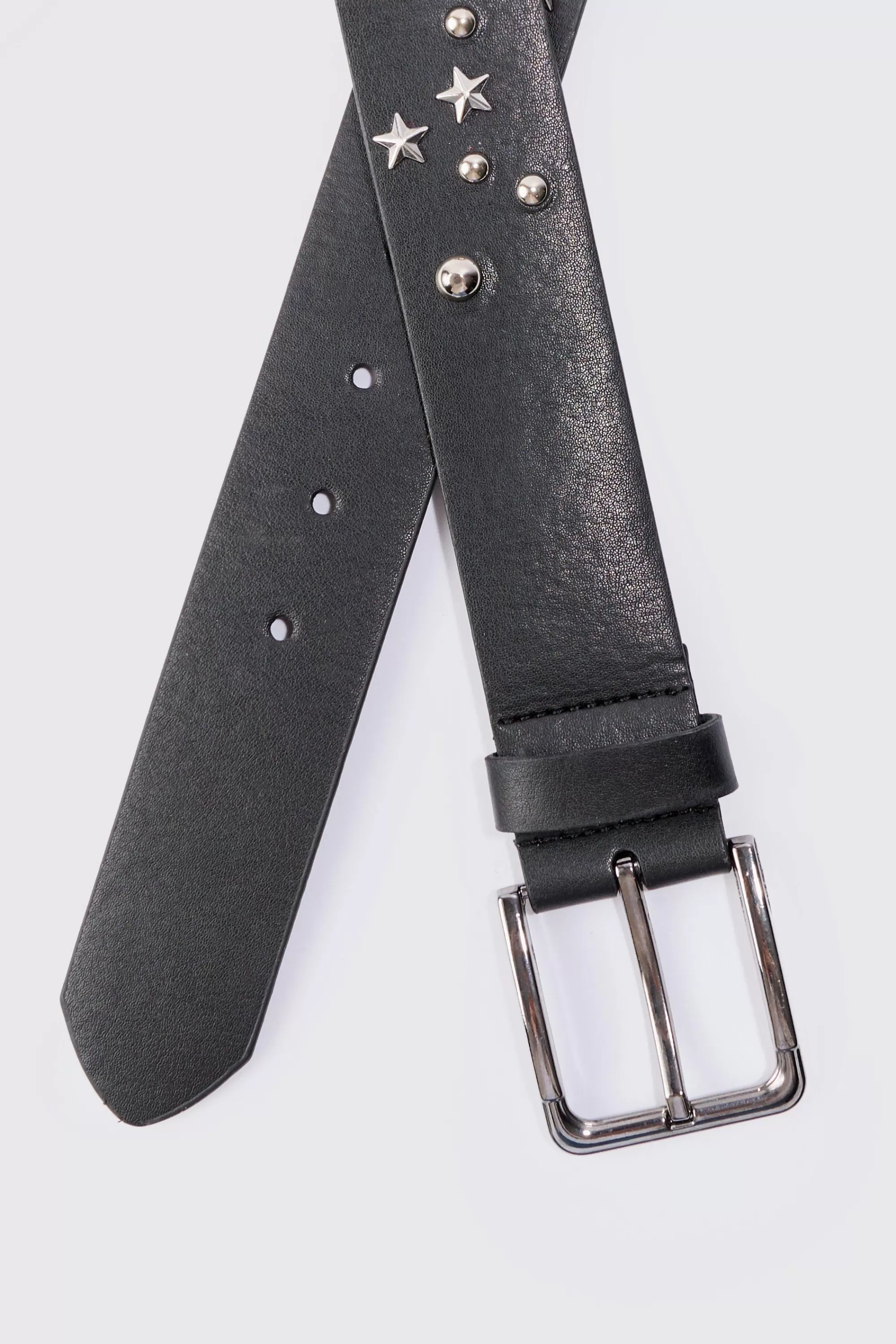 boohooMAN Mixed Hardware Pu Belt | UK