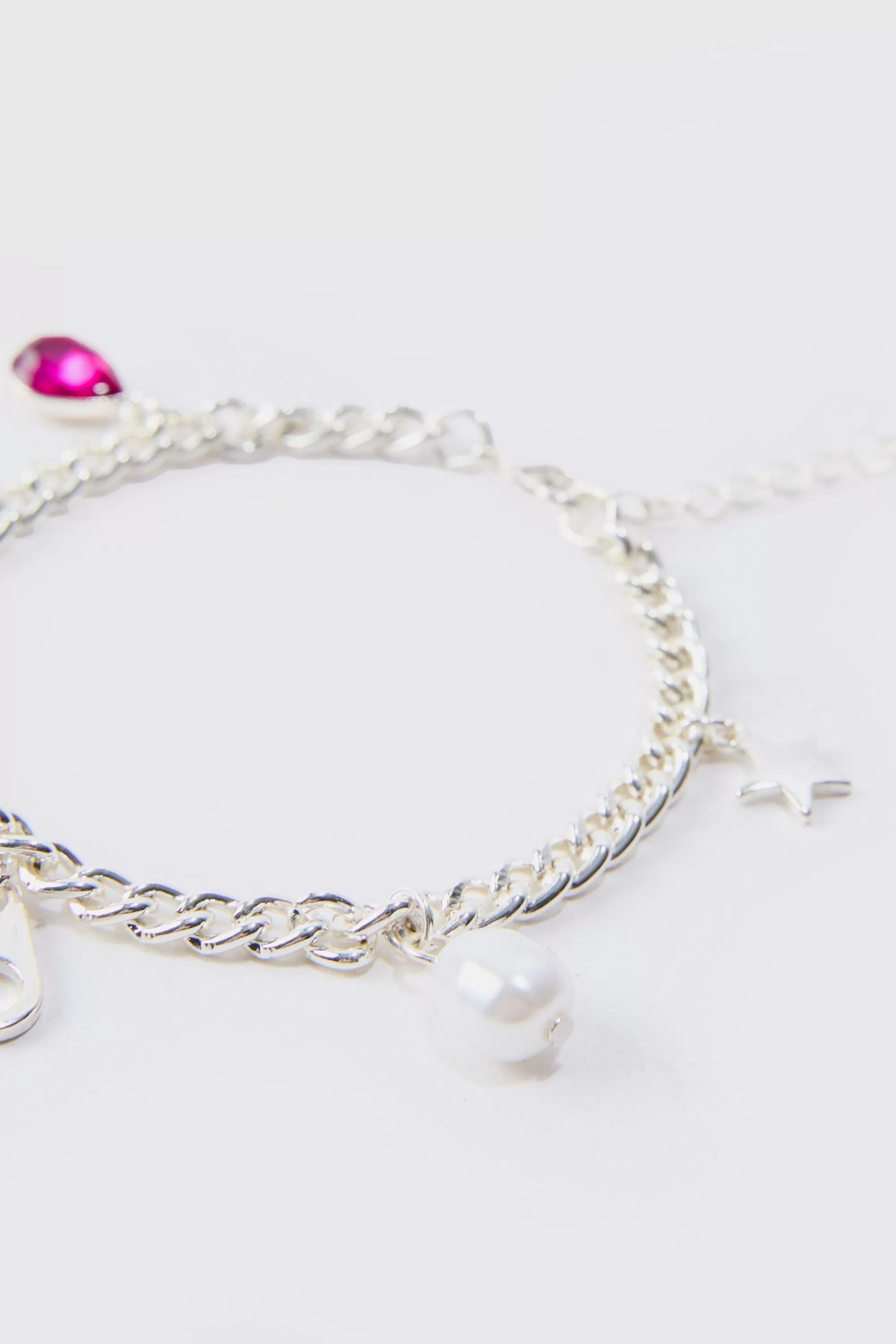 boohooMAN Mixed Pendant Bracelet In | UK