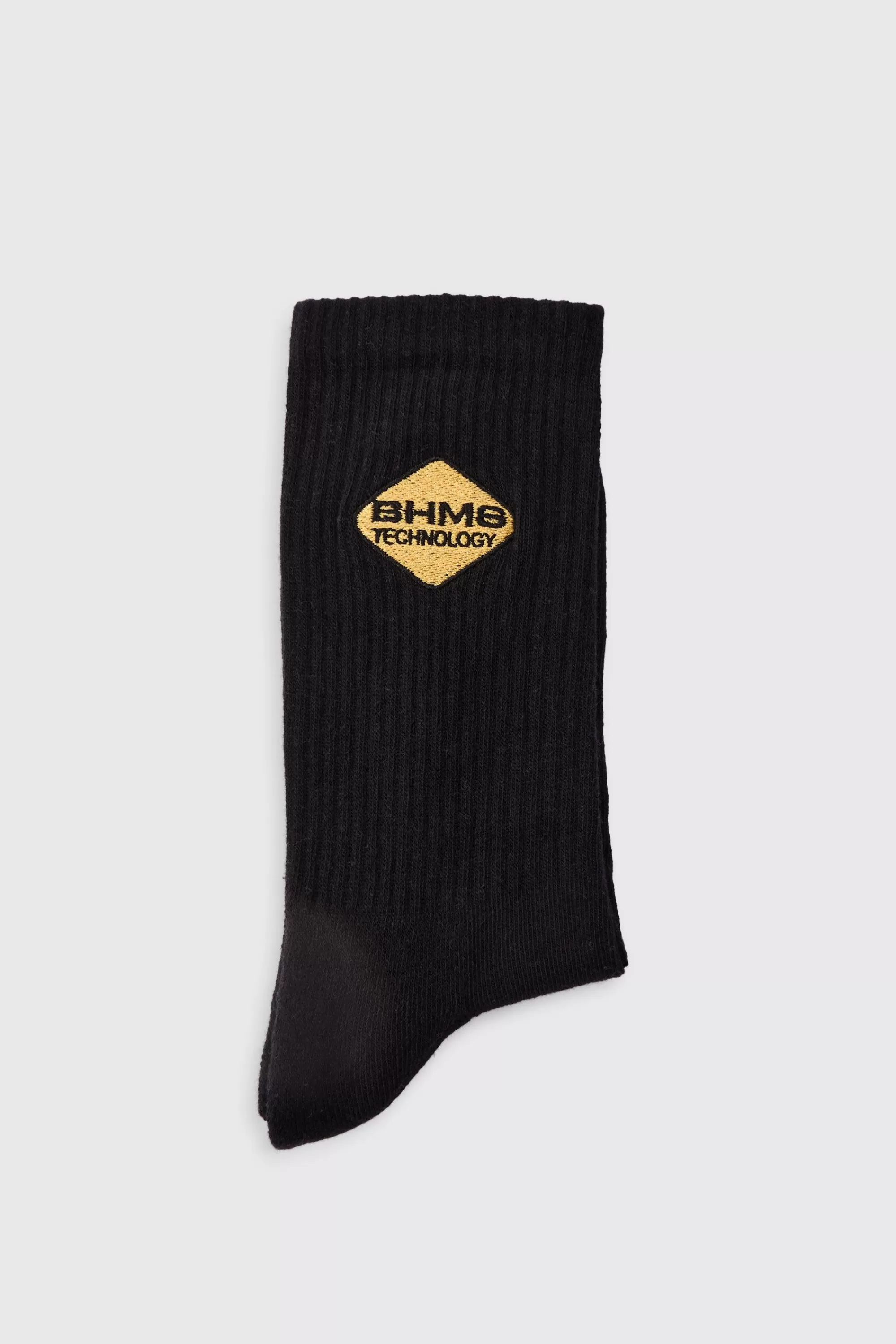 boohooMAN Moto BHMS Embroidered Socks | UK
